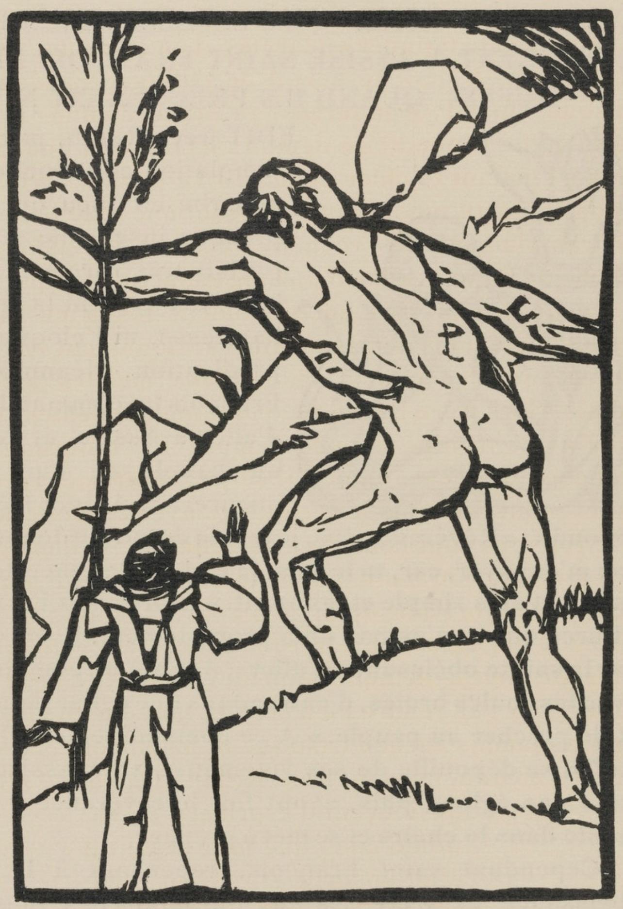 Composition (Morane, N° 100), Les Petites Fleurs de St. Françoise, Émile Bernard - Print by Emile Bernard