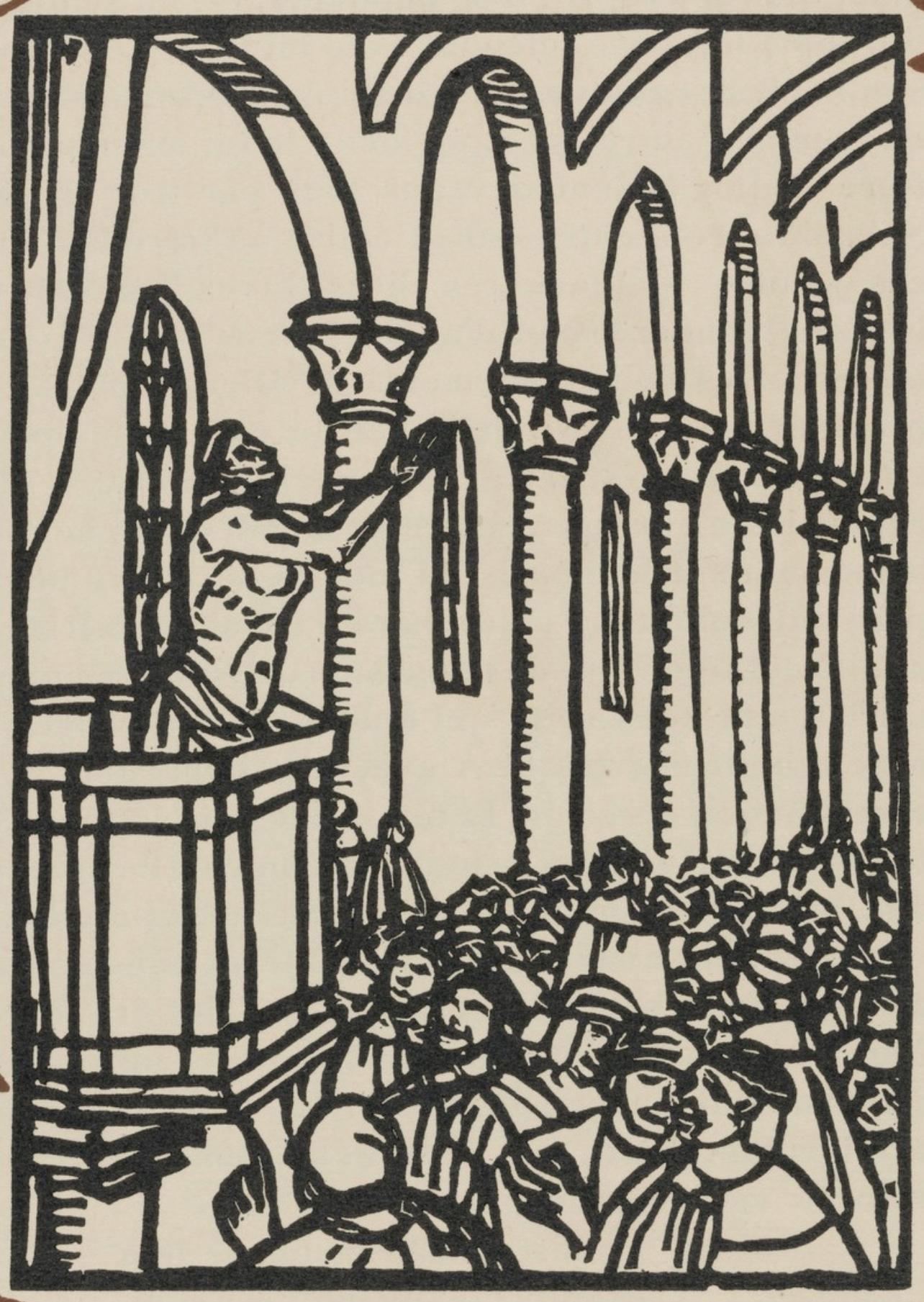 Composition (Morane, N° 100), Les Petites Fleurs de St. Françoise, Émile Bernard - Print by Emile Bernard