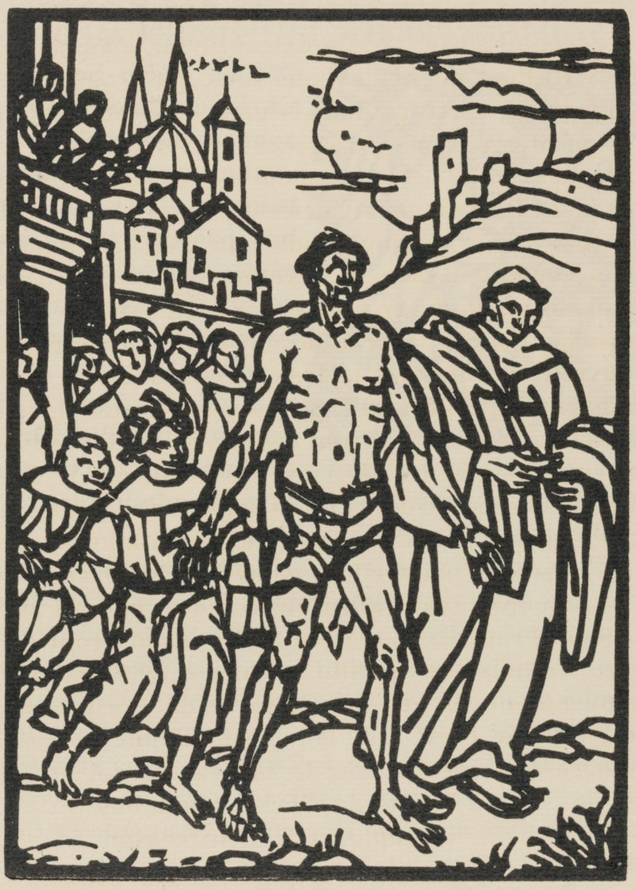 Composition (Morane, N° 100), Les Petites Fleurs de St. Françoise, Émile Bernard - Print by Emile Bernard