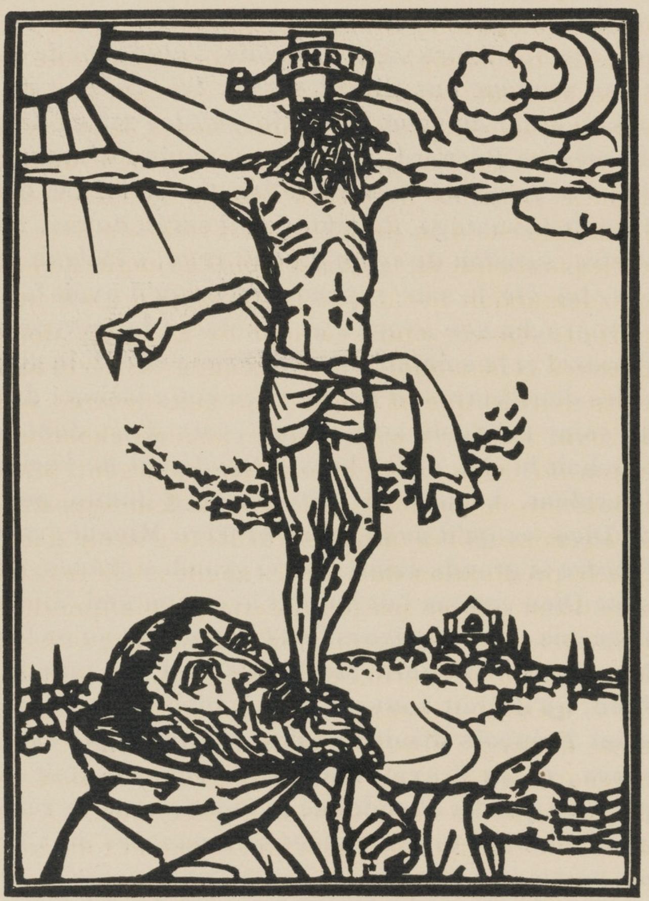 Composition (Morane, N° 100), Les Petites Fleurs de St. Françoise, Émile Bernard - Print by Emile Bernard