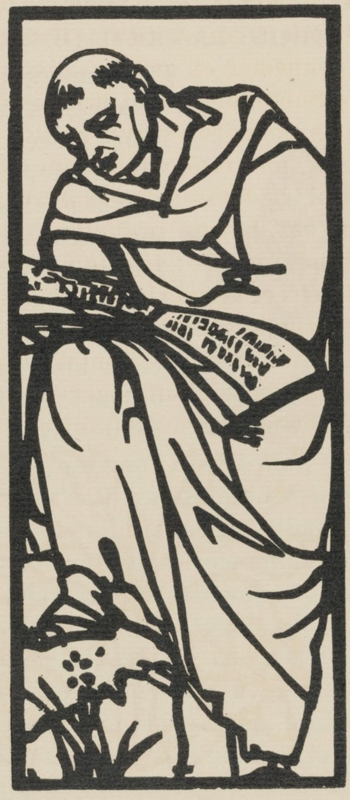 Composition (Morane, N° 100), Les Petites Fleurs de St. Françoise, Émile Bernard - Print by Emile Bernard