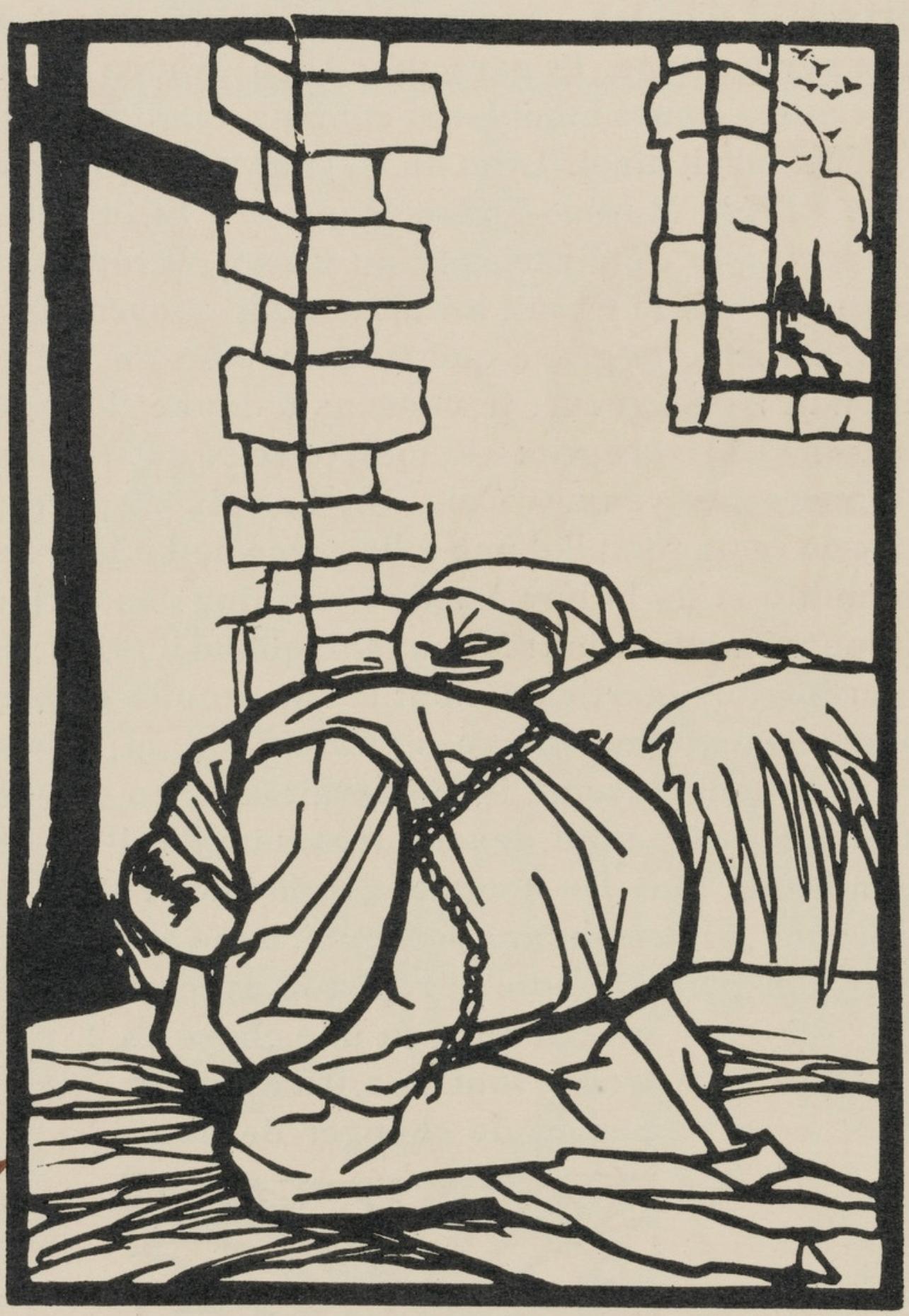Composition (Morane, N° 100), Les Petites Fleurs de St. Françoise, Émile Bernard - Print by Emile Bernard