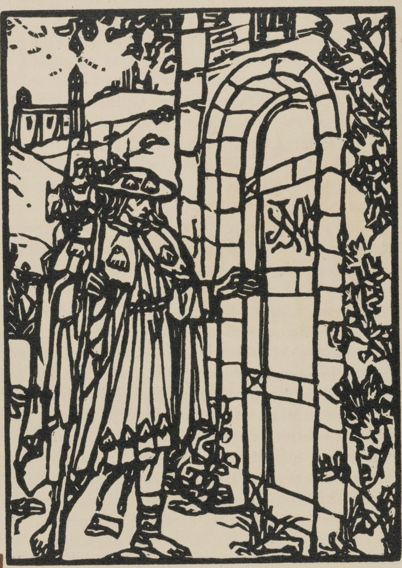 Composition (Morane, N° 100), Les Petites Fleurs de St. Françoise, Émile Bernard - Print by Emile Bernard