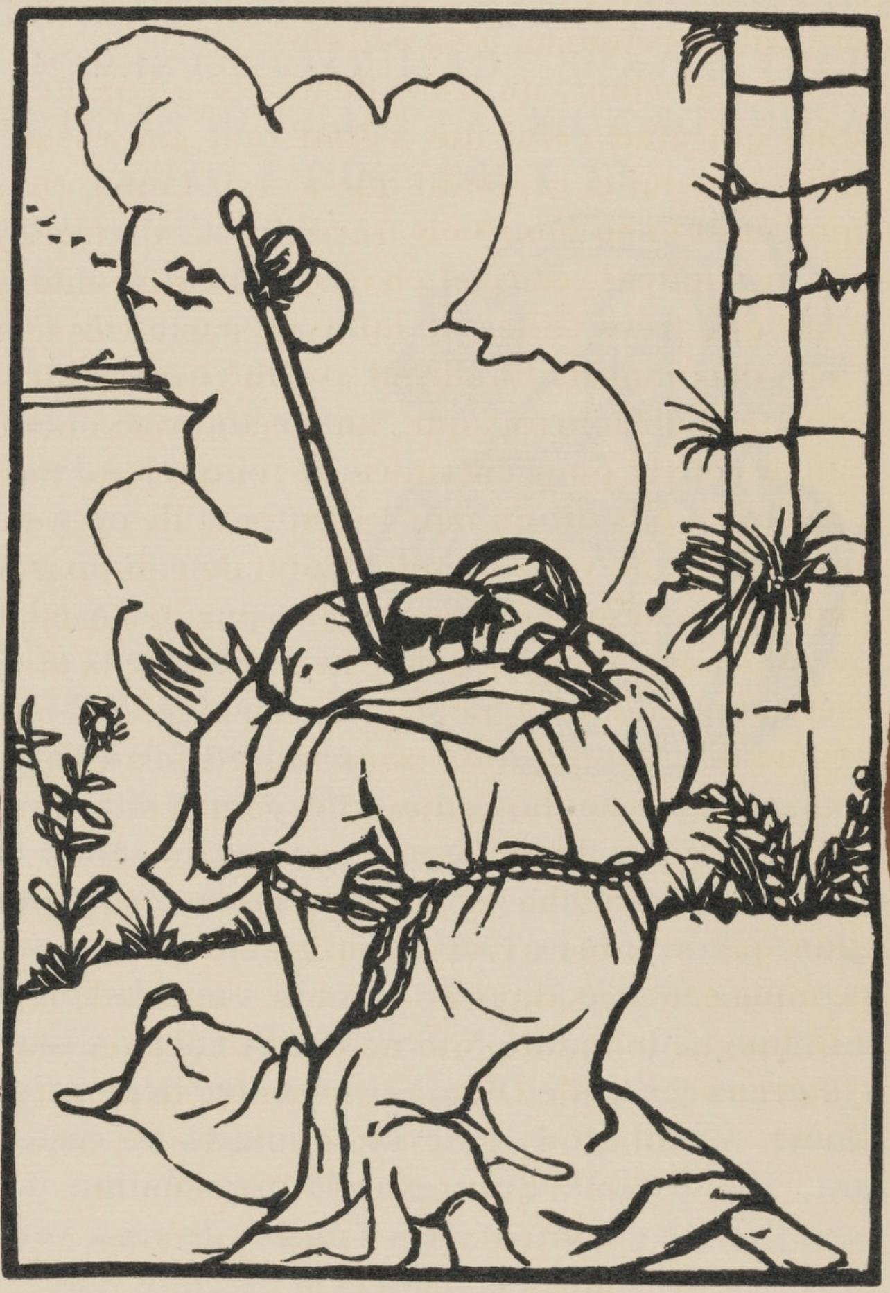 Composition (Morane, N° 100), Les Petites Fleurs de St. Françoise, Émile Bernard - Print by Emile Bernard