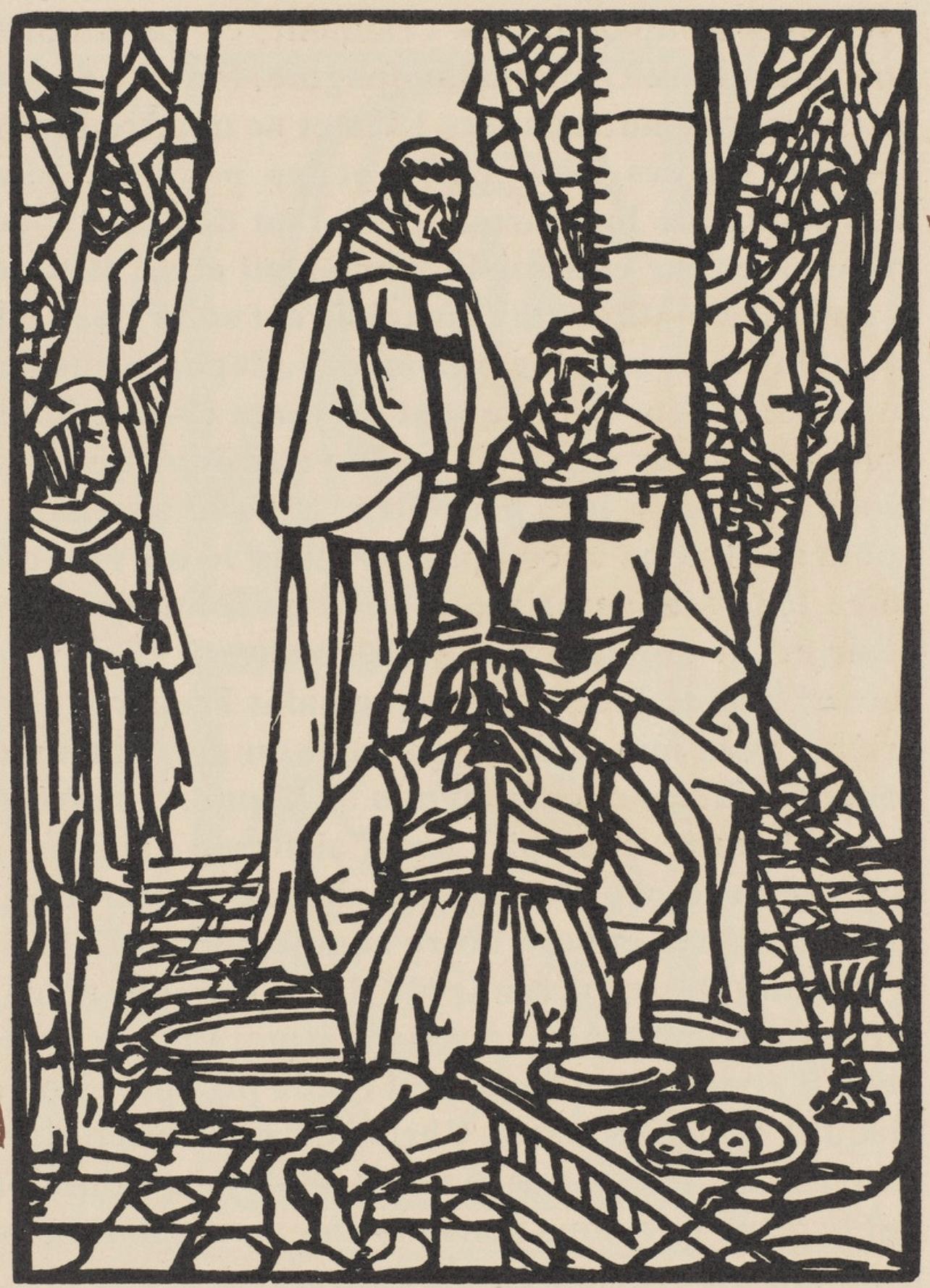 Composition (Morane, N° 100), Les Petites Fleurs de St. Françoise, Émile Bernard - Print by Emile Bernard