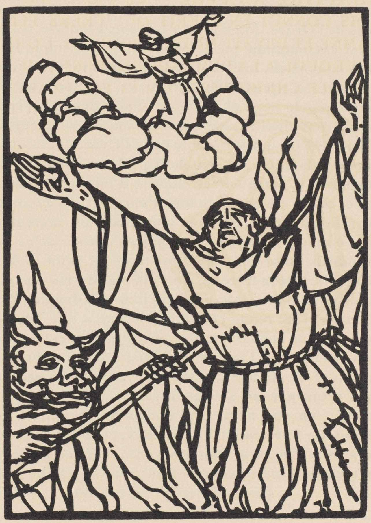 Composition (Morane, N° 100), Les Petites Fleurs de St. Françoise, Émile Bernard - Print by Emile Bernard
