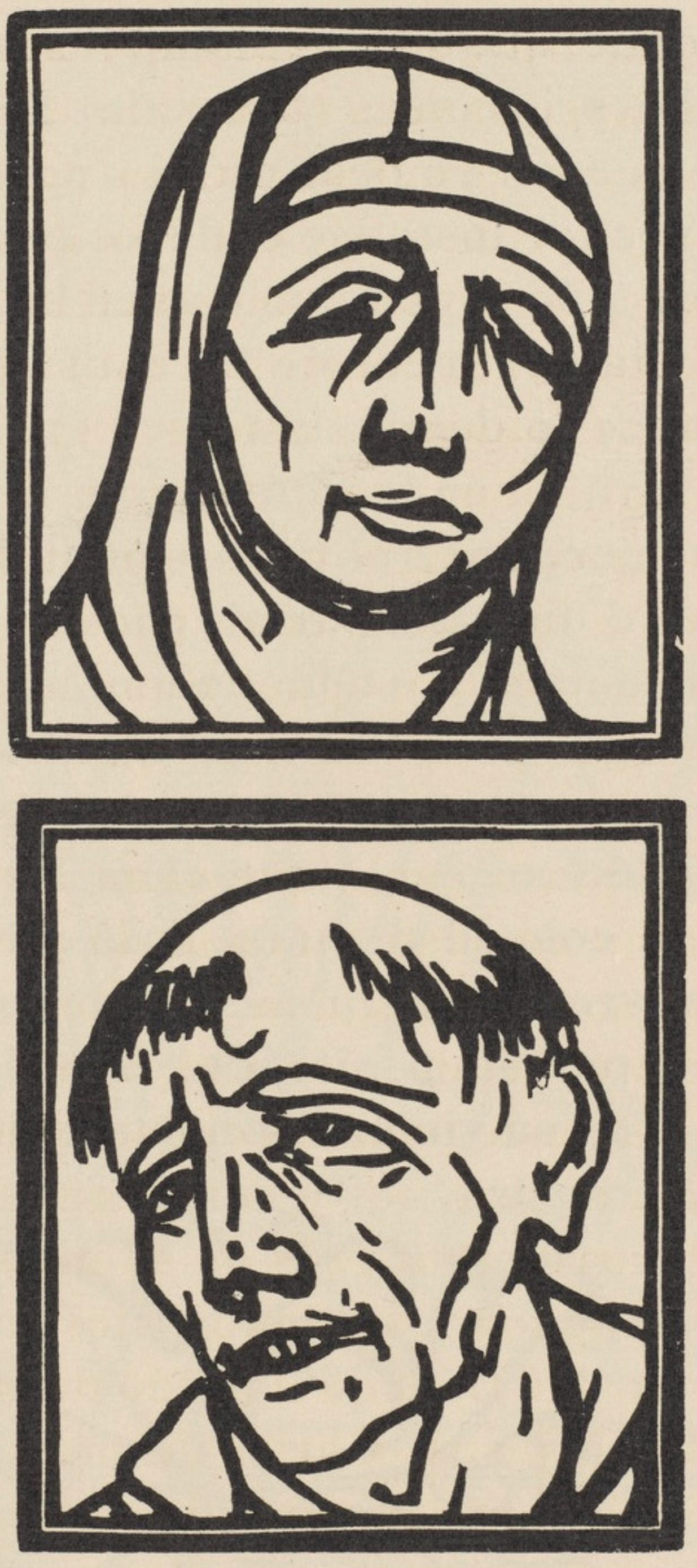Composition (Morane, N° 100), Les Petites Fleurs de St. Françoise, Émile Bernard - Print by Emile Bernard