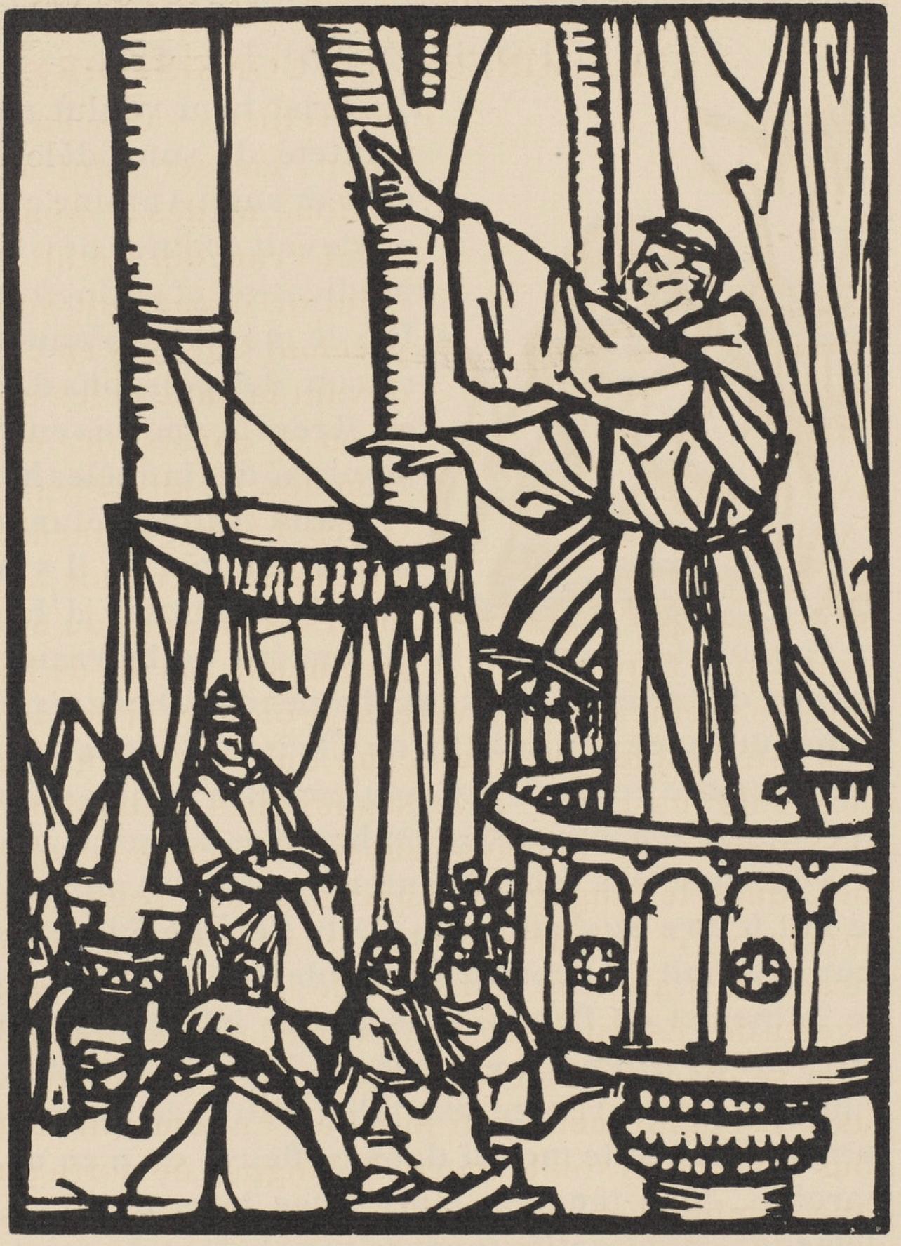 Composition (Morane, N° 100), Les Petites Fleurs de St. Françoise, Émile Bernard - Print by Emile Bernard