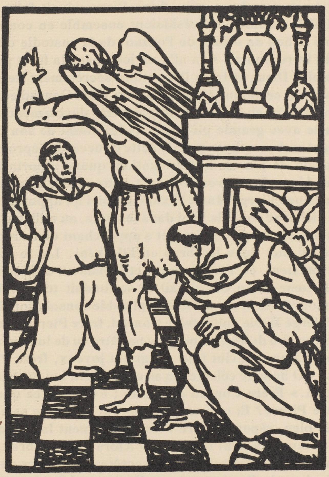 Composition (Morane, N° 100), Les Petites Fleurs de St. Françoise, Émile Bernard - Print by Emile Bernard