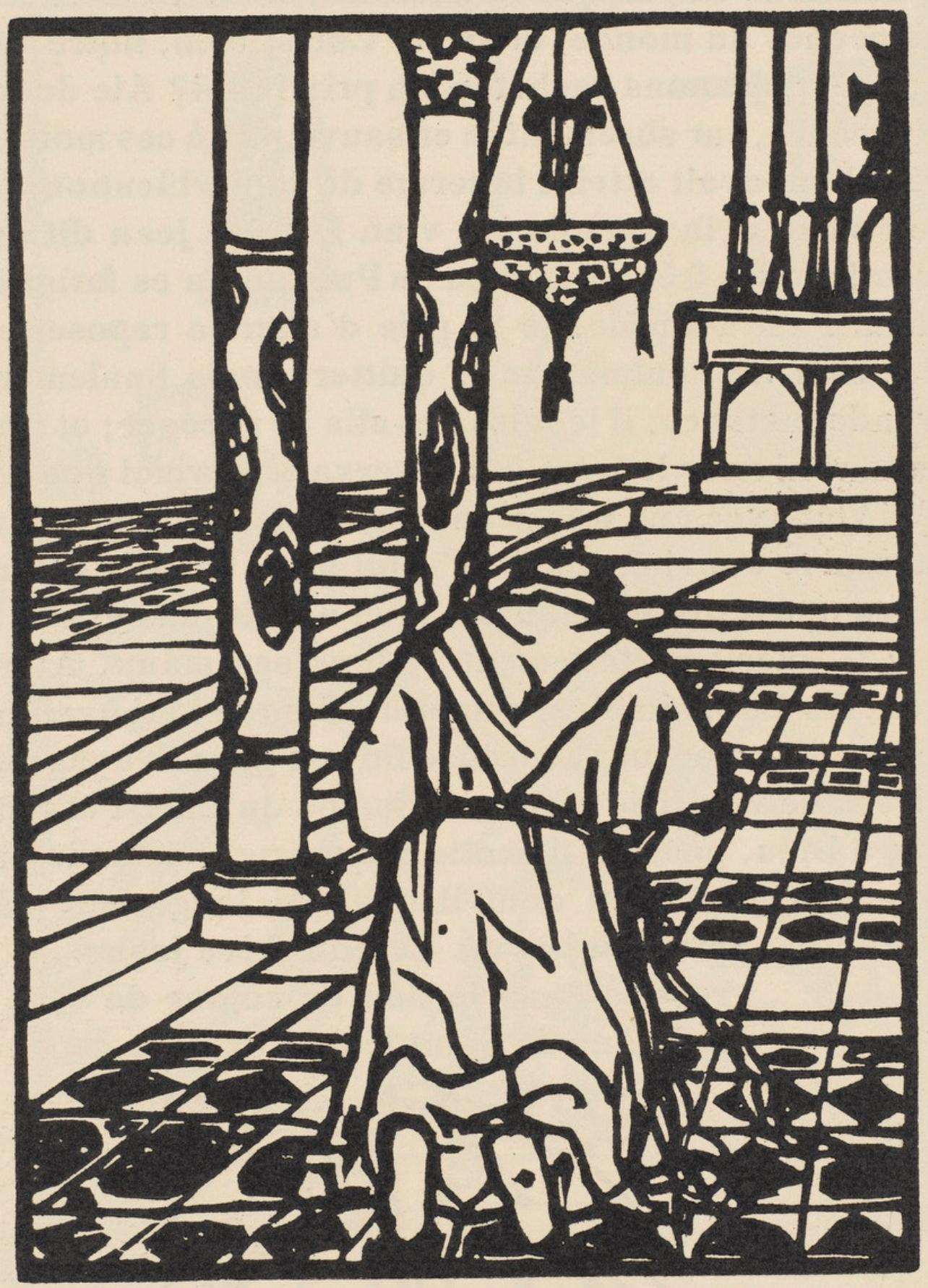 Composition (Morane, N° 100), Les Petites Fleurs de St. Françoise, Émile Bernard - Print by Emile Bernard