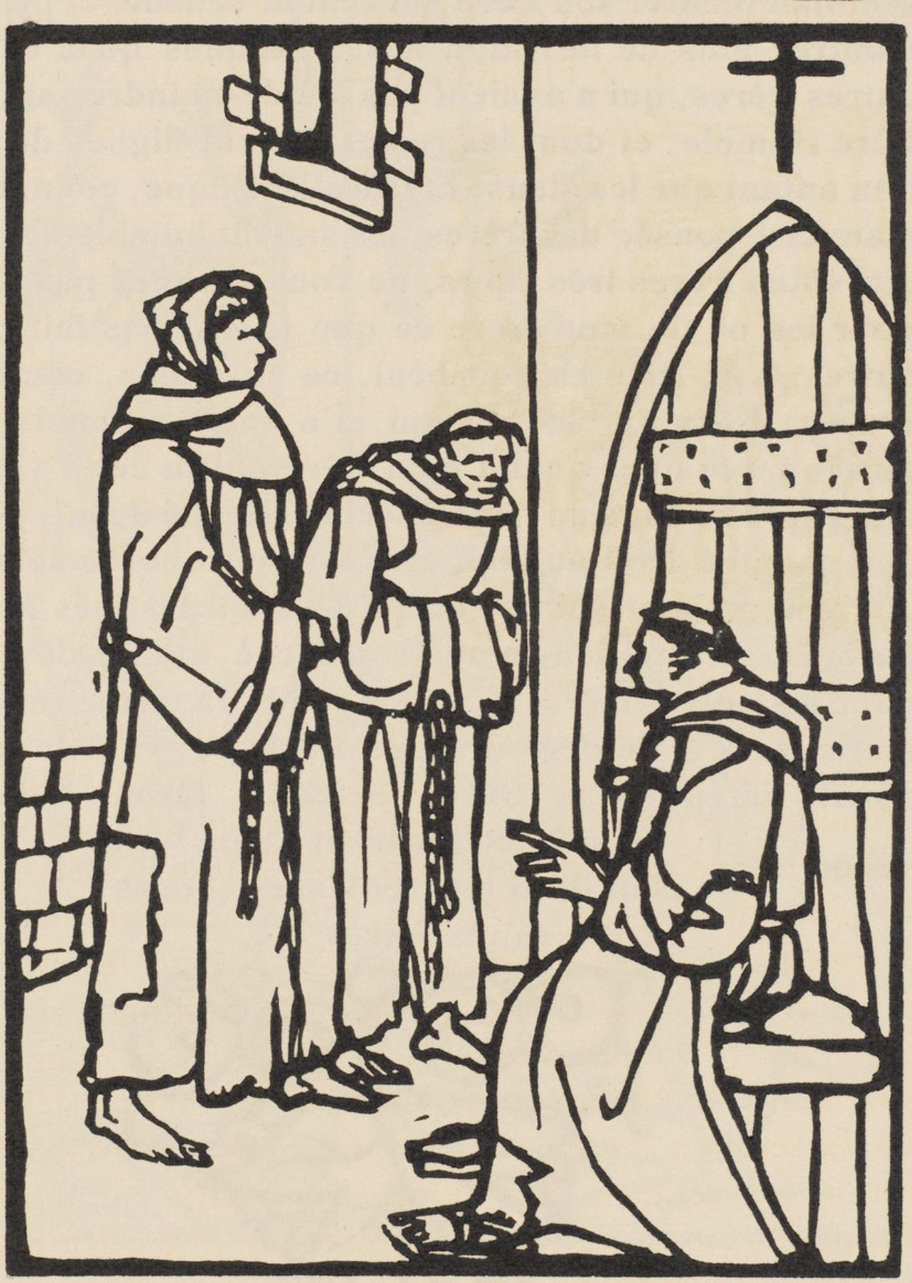 Composition (Morane, N° 100), Les Petites Fleurs de St. Françoise, Émile Bernard - Print by Emile Bernard