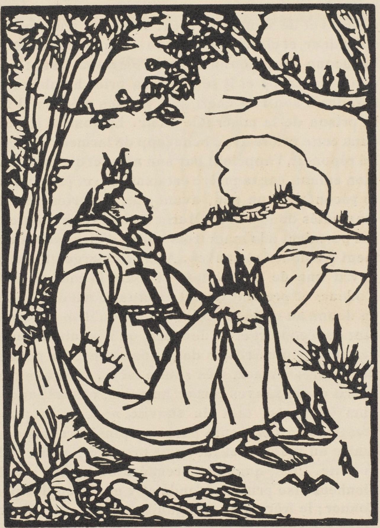 Composition (Morane, N° 100), Les Petites Fleurs de St. Françoise, Émile Bernard - Print by Emile Bernard