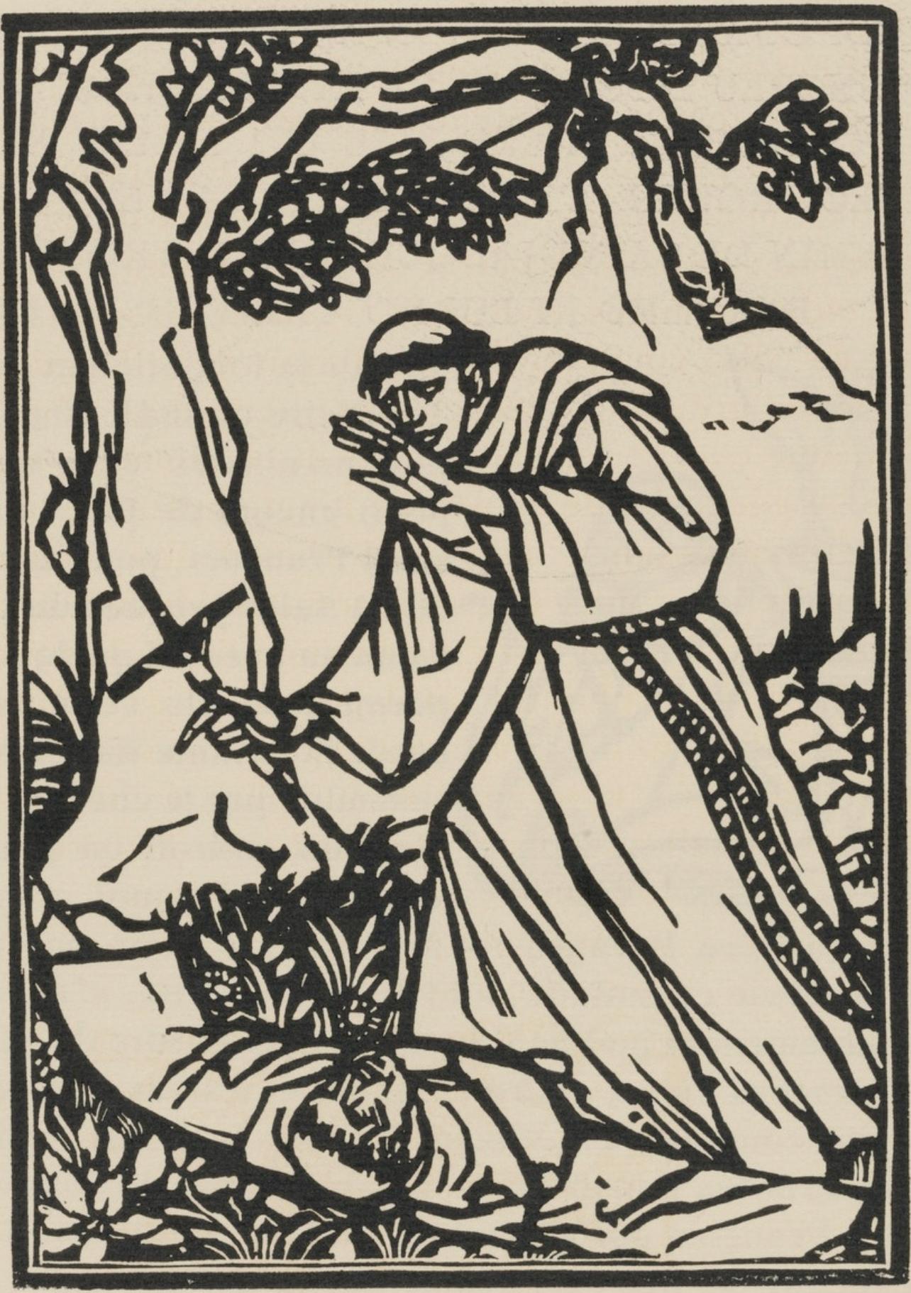 Komposition (Morane, N° 100), Les Petites Fleurs de St. Françoise, Émile Bernard – Print von Emile Bernard