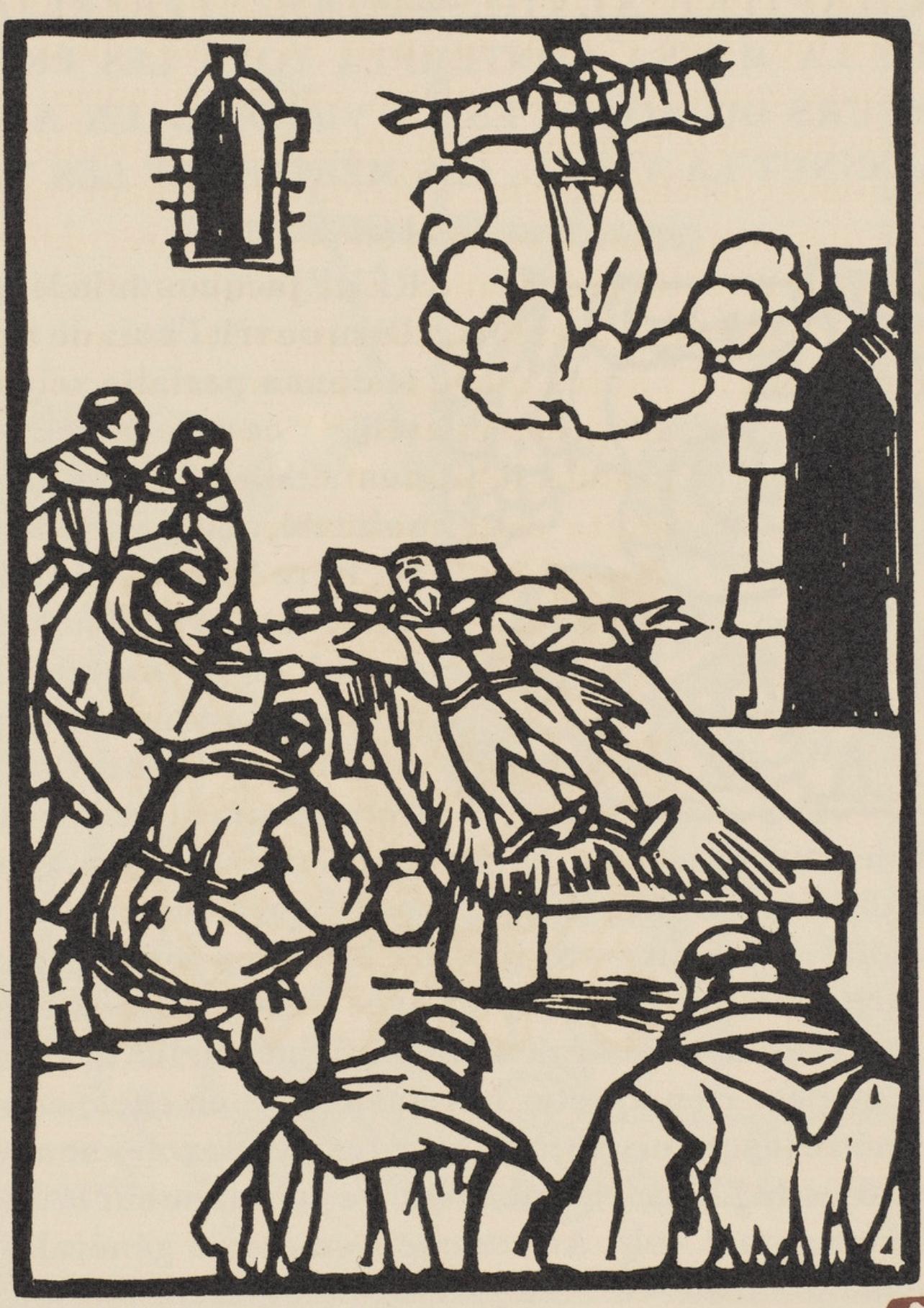 Composition (Morane, N° 100), Les Petites Fleurs de St. Françoise, Émile Bernard - Print by Emile Bernard