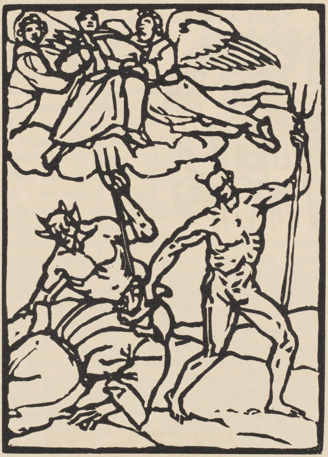 Composition (Morane, N° 100), Les Petites Fleurs de St. Françoise, Émile Bernard - Print by Emile Bernard