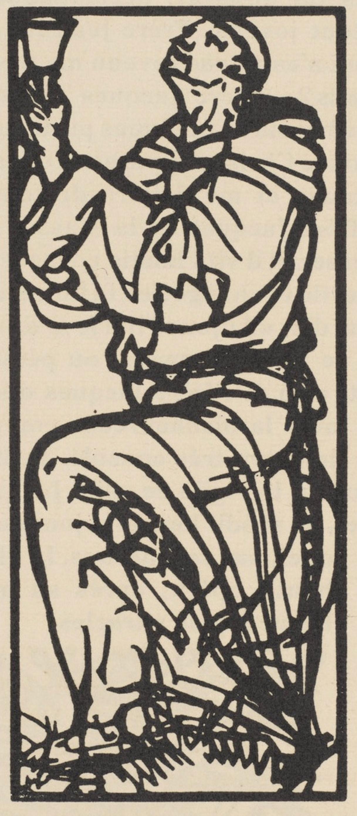 Composition (Morane, N° 100), Les Petites Fleurs de St. Françoise, Émile Bernard - Print by Emile Bernard