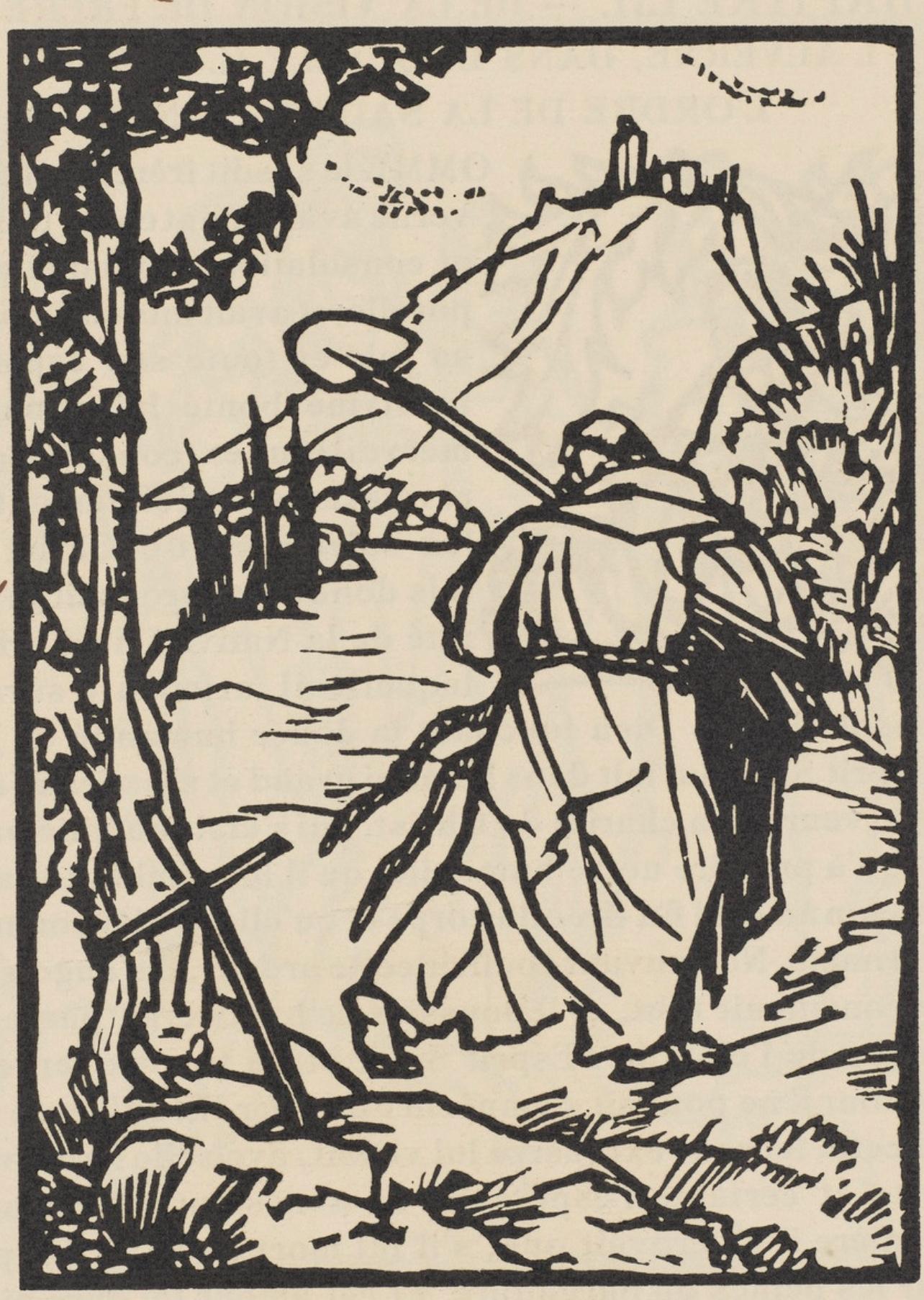 Composition (Morane, N° 100), Les Petites Fleurs de St. Françoise, Émile Bernard - Print by Emile Bernard