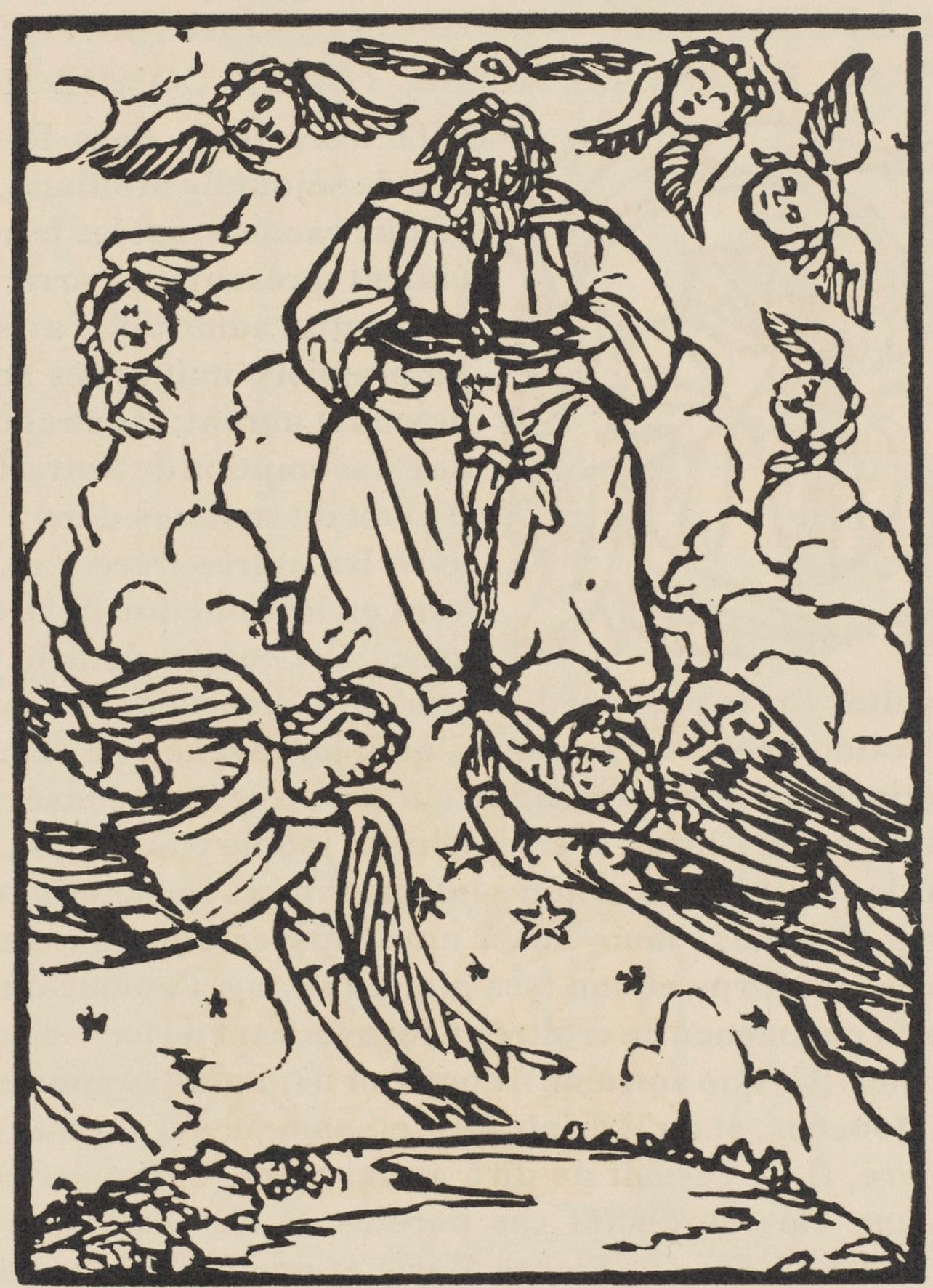 Composition (Morane, N° 100), Les Petites Fleurs de St. Françoise, Émile Bernard - Print by Emile Bernard