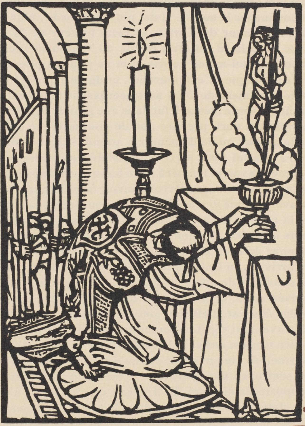 Composition (Morane, N° 100), Les Petites Fleurs de St. Françoise, Émile Bernard - Print by Emile Bernard
