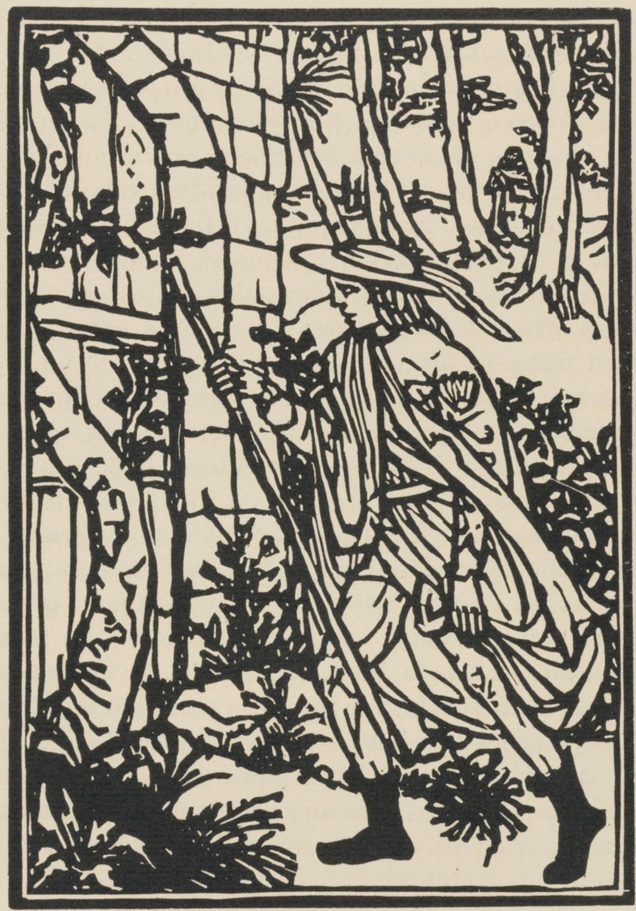 Composition (Morane, N° 100), Les Petites Fleurs de St. Françoise, Émile Bernard - Print by Emile Bernard