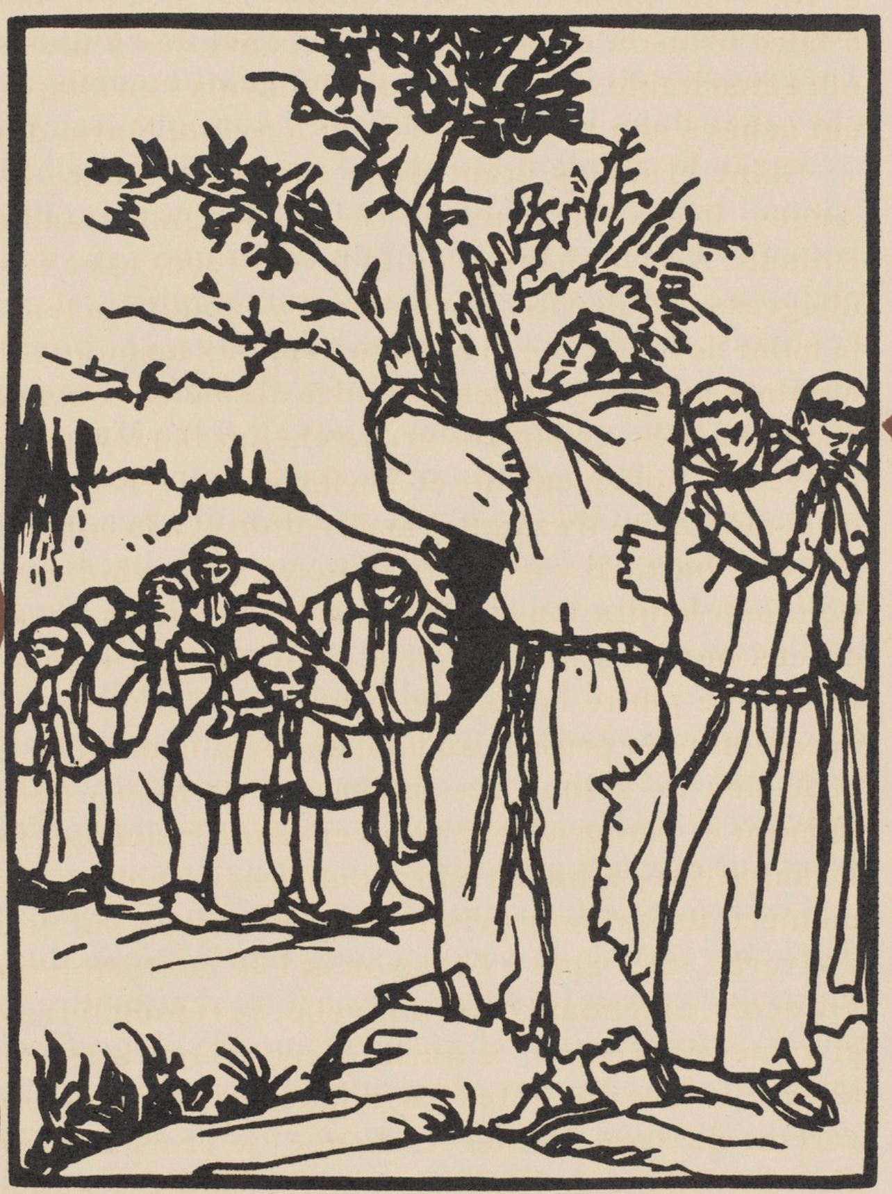 Composition (Morane, N° 100), Les Petites Fleurs de St. Françoise, Émile Bernard - Print by Emile Bernard