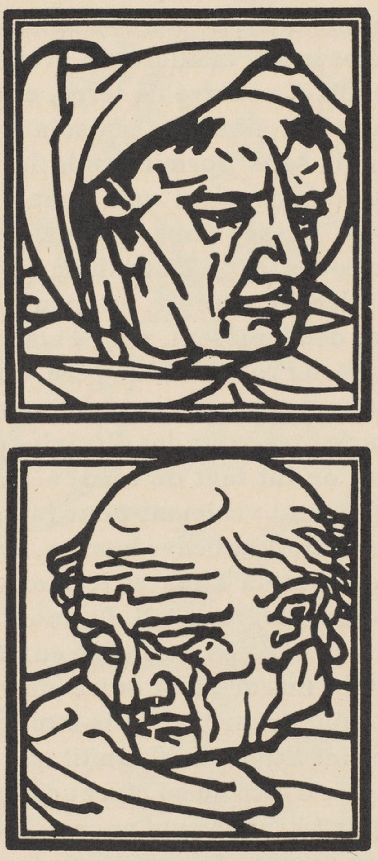 Komposition (Morane, N° 100), Les Petites Fleurs de St. Françoise, Émile Bernard – Print von Emile Bernard