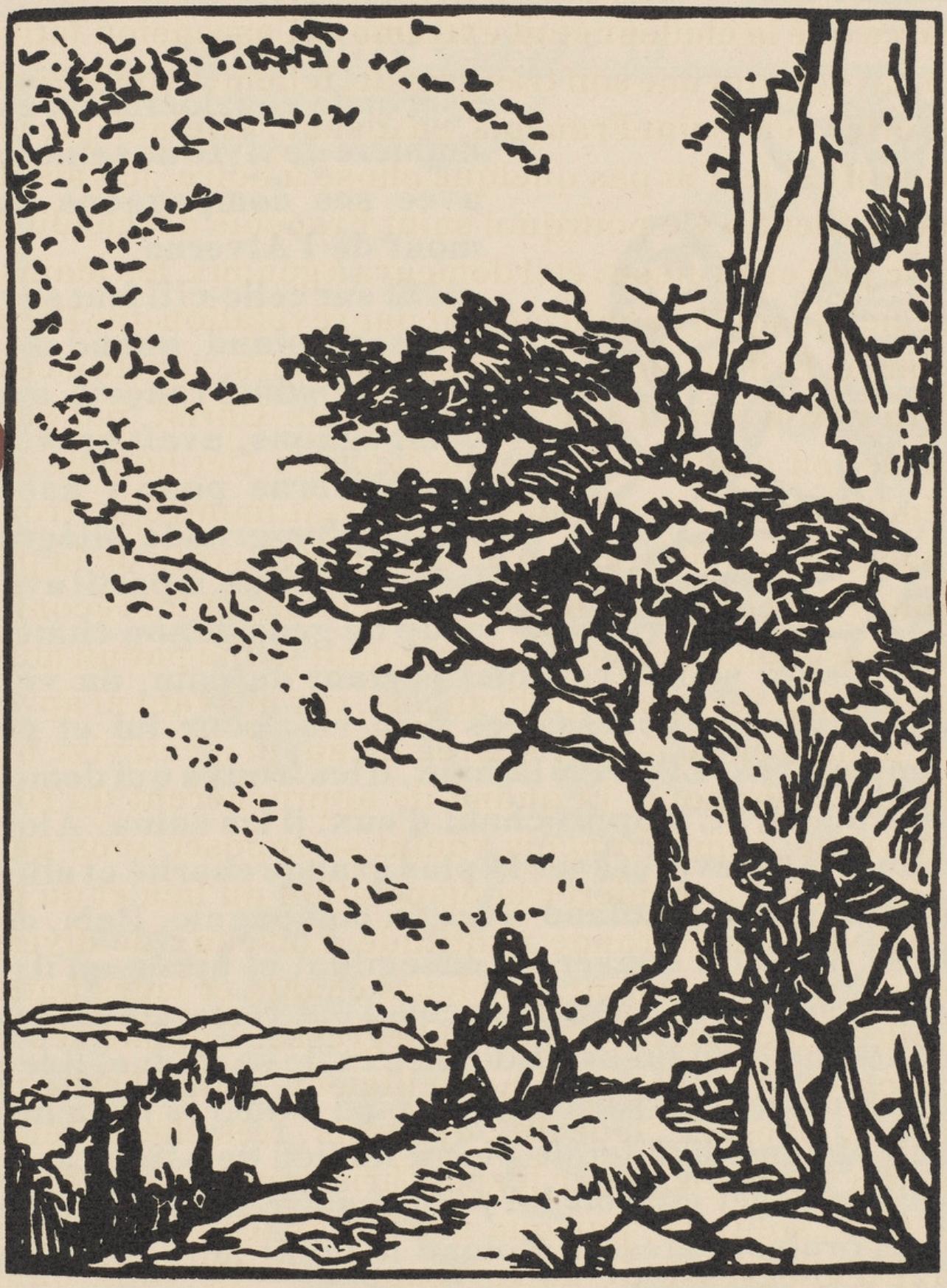Composition (Morane, N° 100), Les Petites Fleurs de St. Françoise, Émile Bernard - Print by Emile Bernard