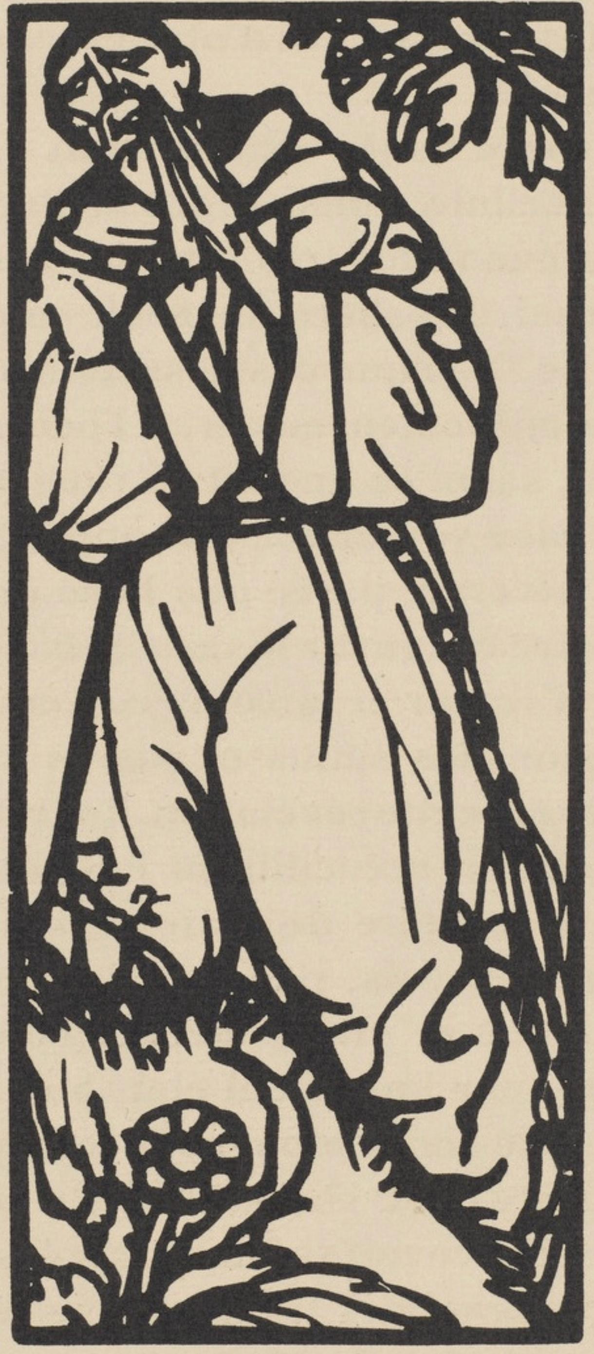 Composition (Morane, N° 100), Les Petites Fleurs de St. Françoise, Émile Bernard - Print by Emile Bernard