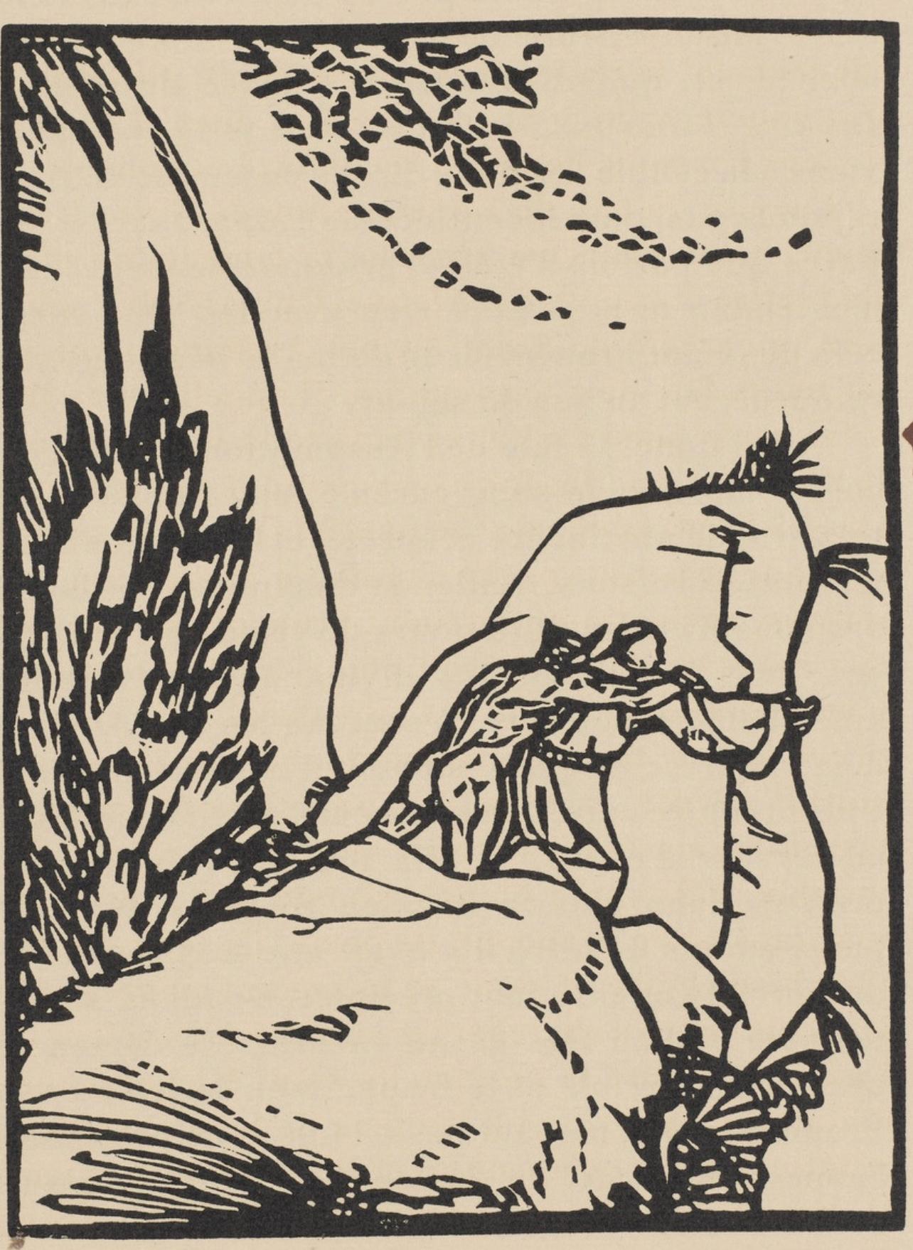 Composition (Morane, N° 100), Les Petites Fleurs de St. Françoise, Émile Bernard - Print by Emile Bernard