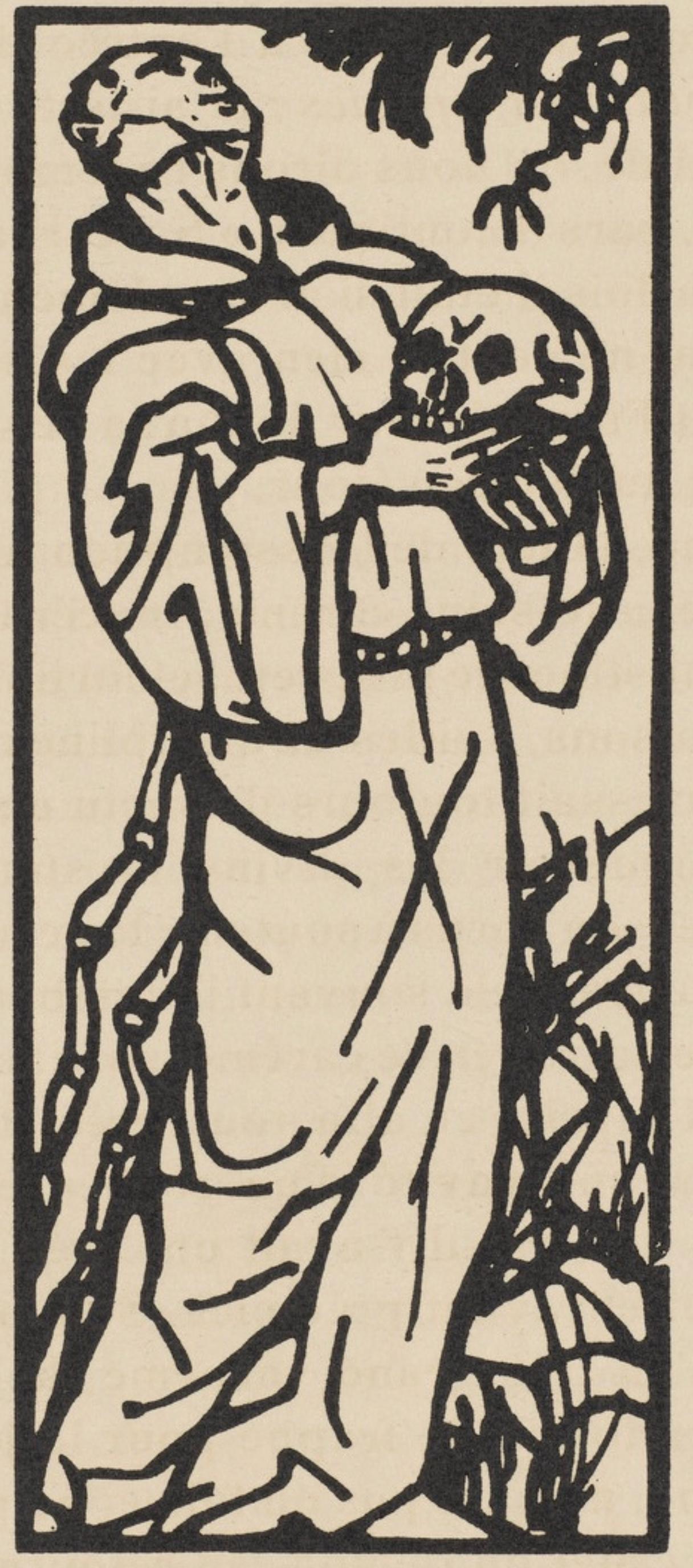 Composition (Morane, N° 100), Les Petites Fleurs de St. Françoise, Émile Bernard - Print by Emile Bernard