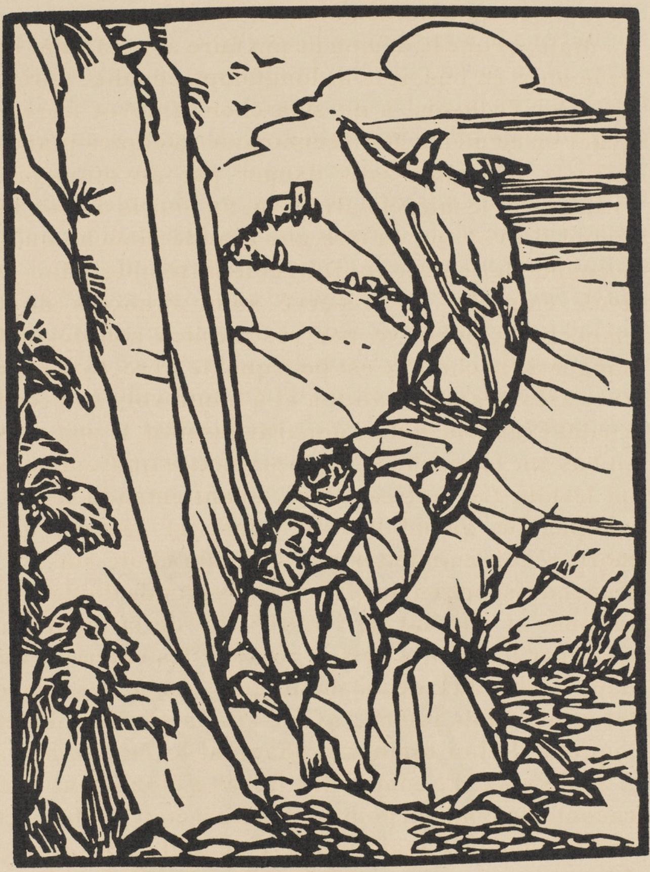 Composition (Morane, N° 100), Les Petites Fleurs de St. Françoise, Émile Bernard - Print by Emile Bernard
