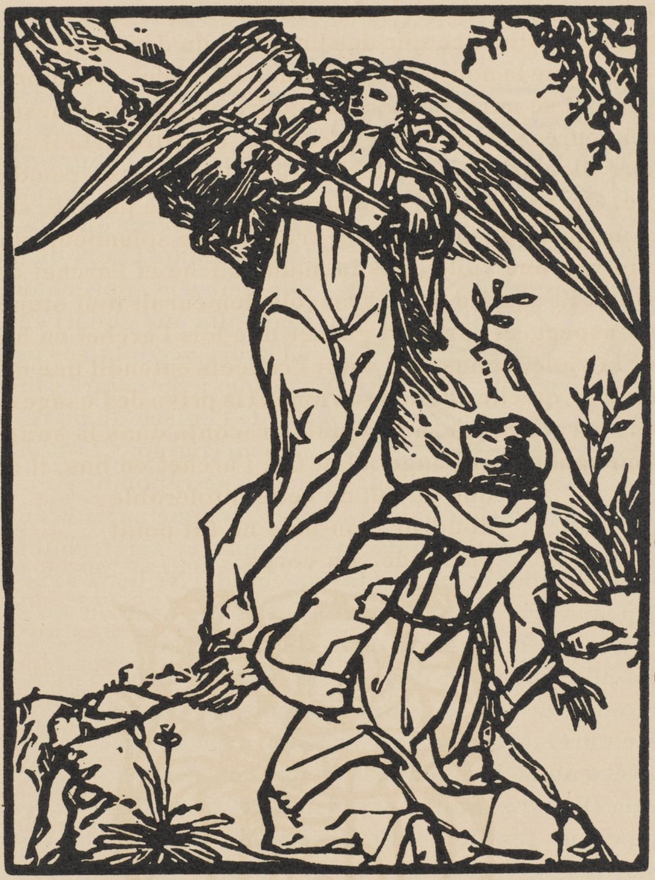 Composition (Morane, N° 100), Les Petites Fleurs de St. Françoise, Émile Bernard - Print by Emile Bernard