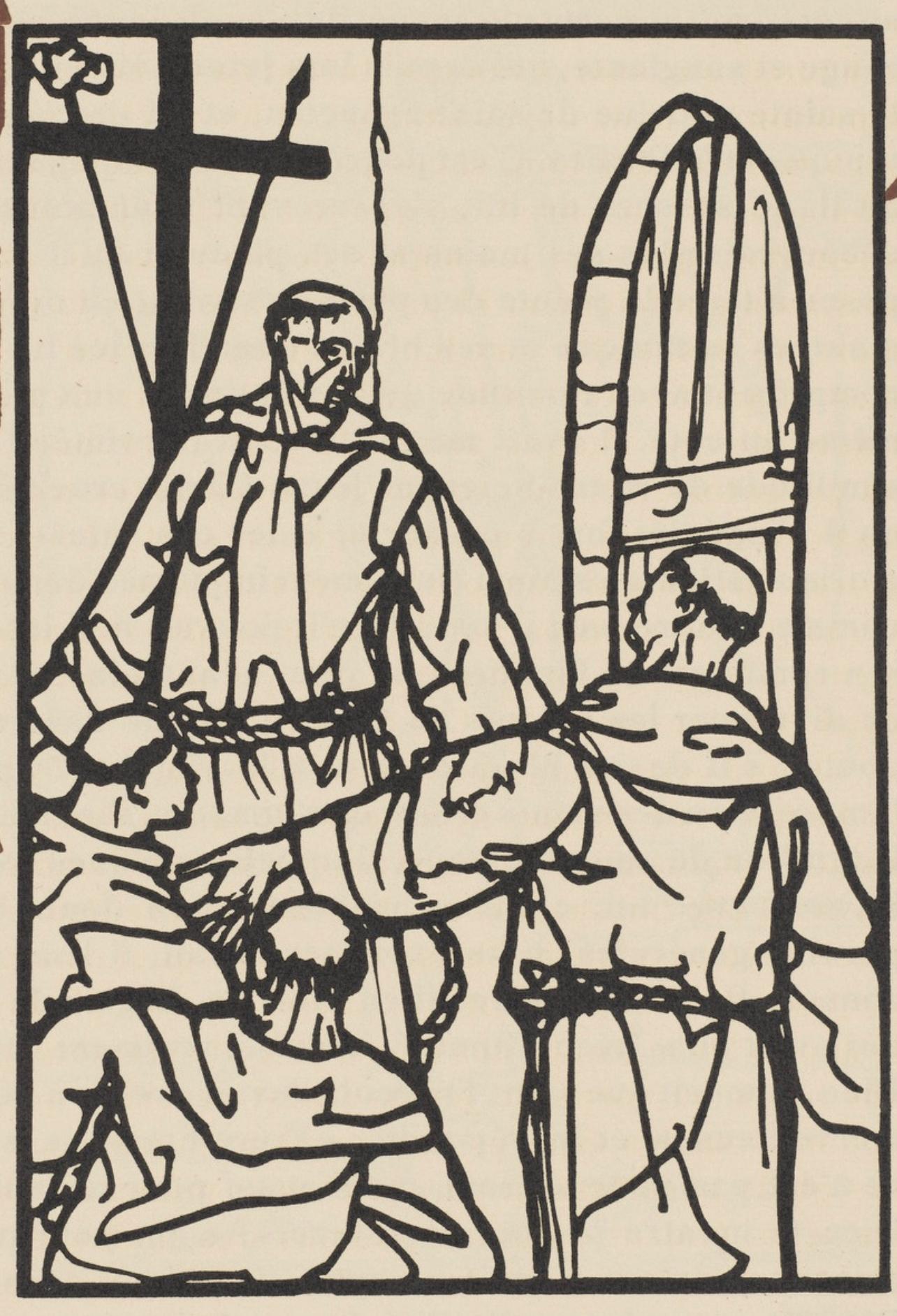 Komposition (Morane, N° 100), Les Petites Fleurs de St. Françoise, Émile Bernard – Print von Emile Bernard