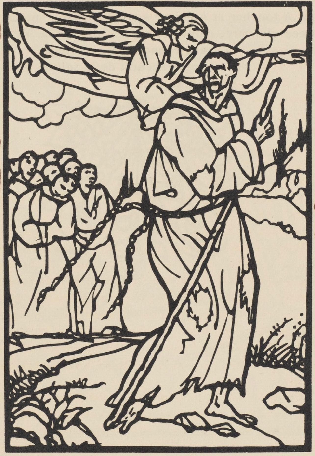 Composition (Morane, N° 100), Les Petites Fleurs de St. Françoise, Émile Bernard - Print by Emile Bernard