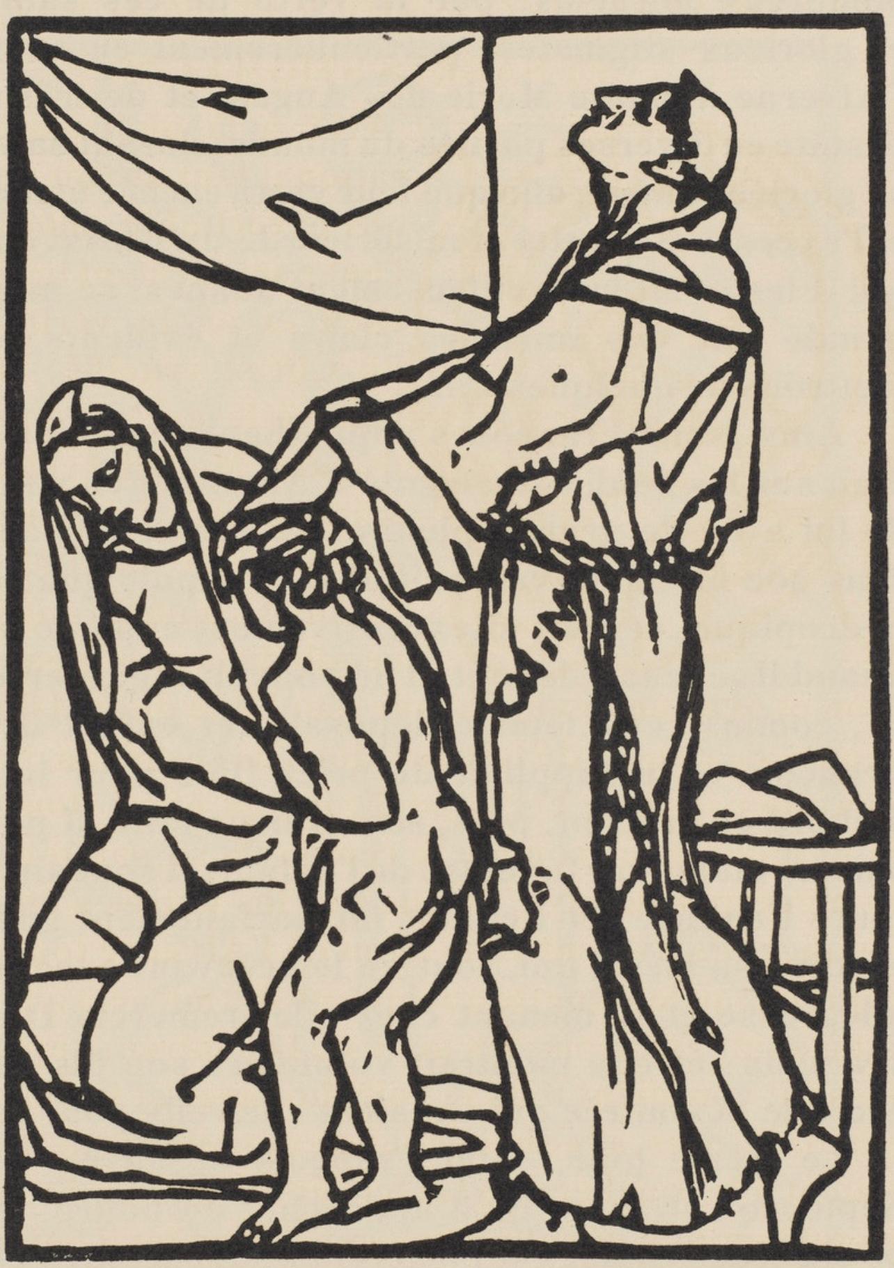 Composition (Morane, N° 100), Les Petites Fleurs de St. Françoise, Émile Bernard - Print by Emile Bernard