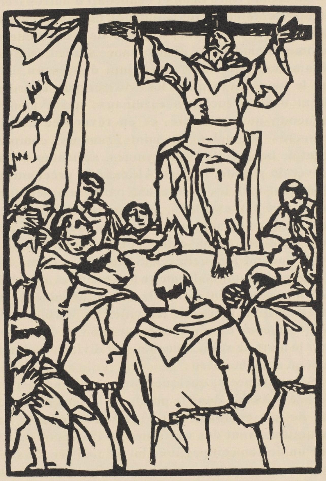Composition (Morane, N° 100), Les Petites Fleurs de St. Françoise, Émile Bernard - Print by Emile Bernard