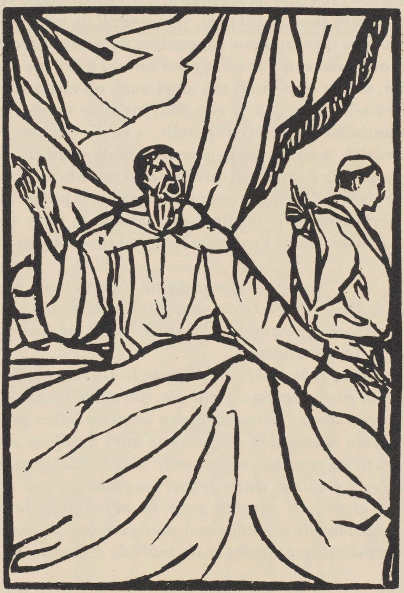 Composition (Morane, N° 100), Les Petites Fleurs de St. Françoise, Émile Bernard - Print by Emile Bernard