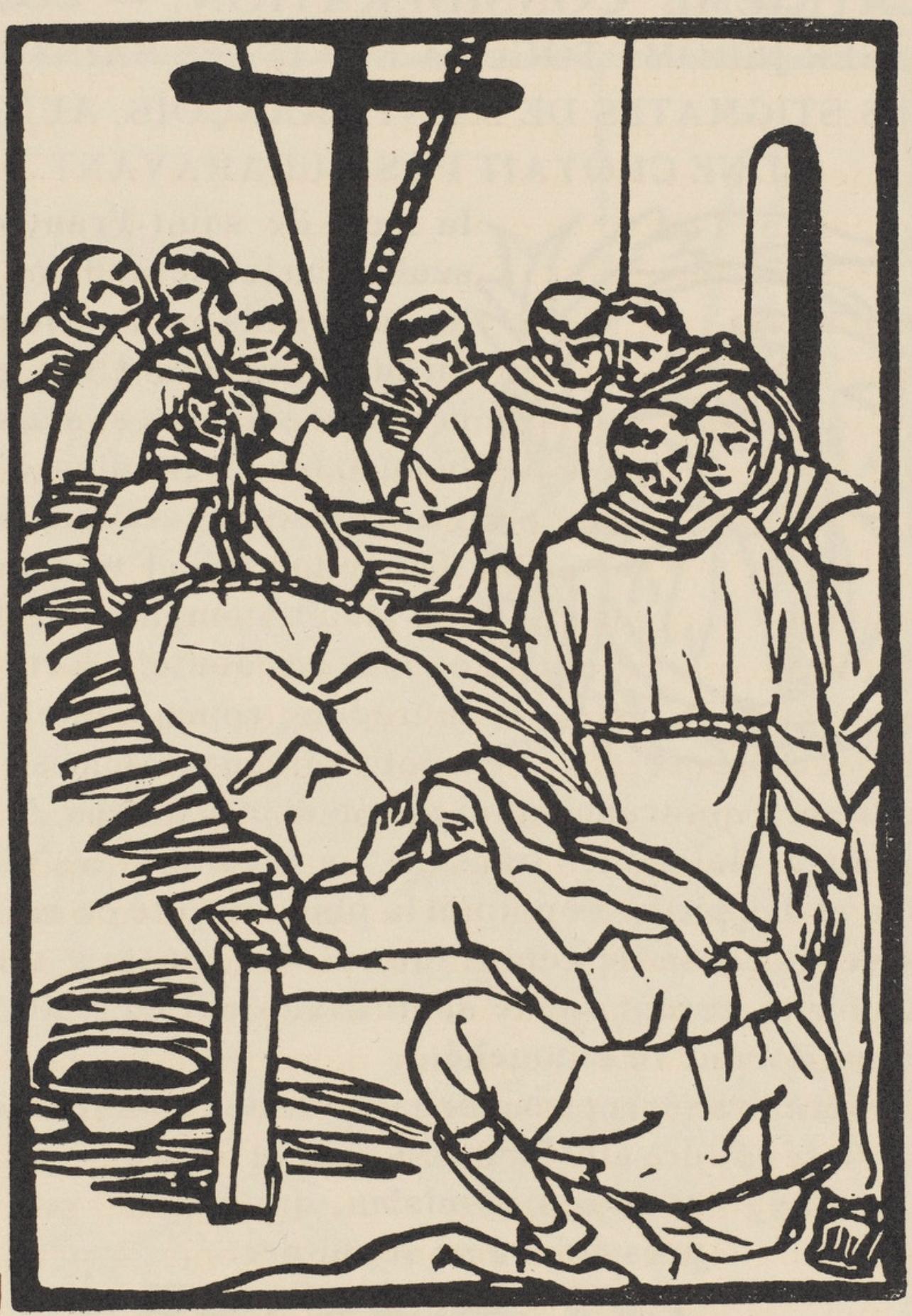 Composition (Morane, N° 100), Les Petites Fleurs de St. Françoise, Émile Bernard - Print by Emile Bernard