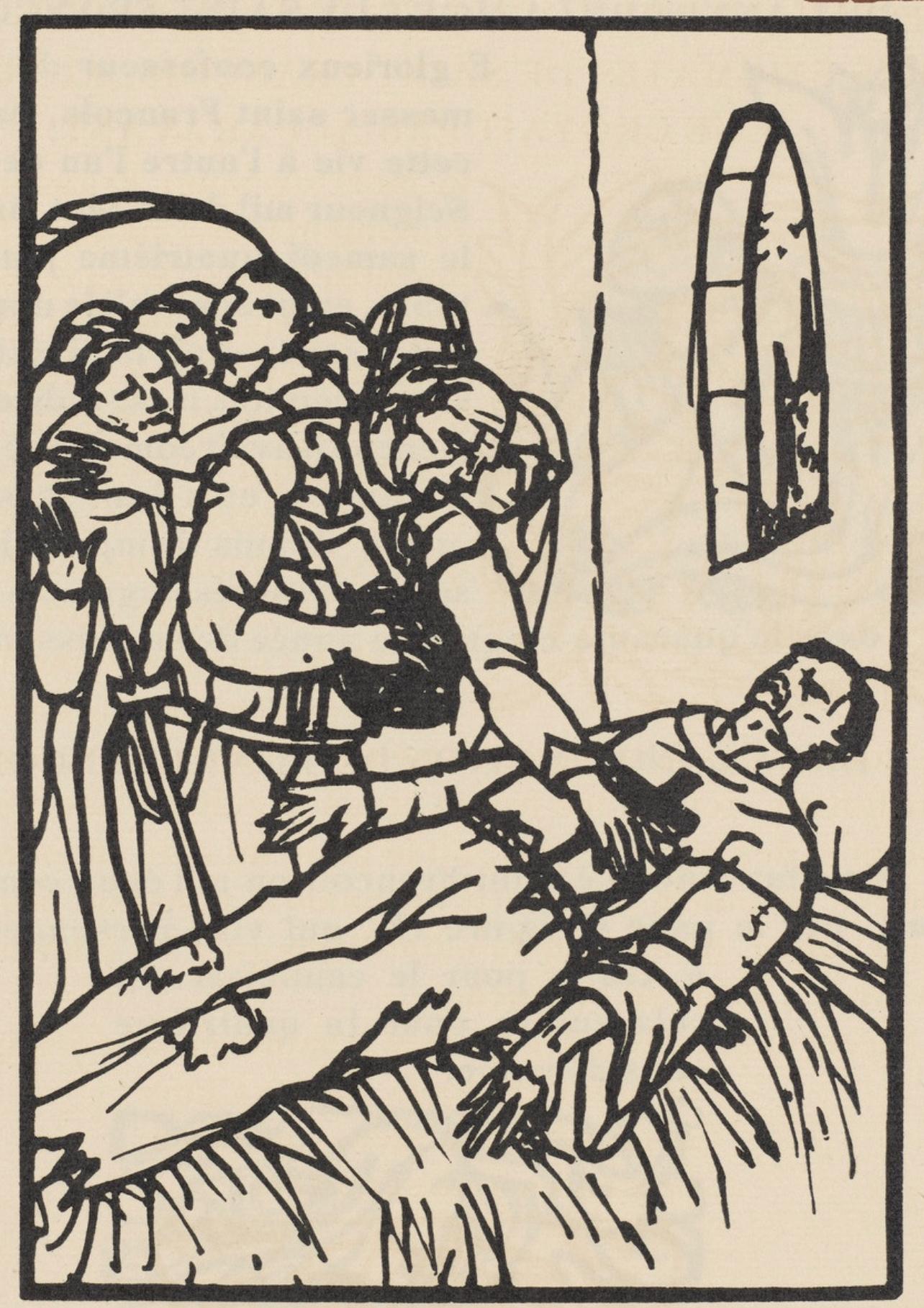 Composition (Morane, N° 100), Les Petites Fleurs de St. Françoise, Émile Bernard - Print by Emile Bernard