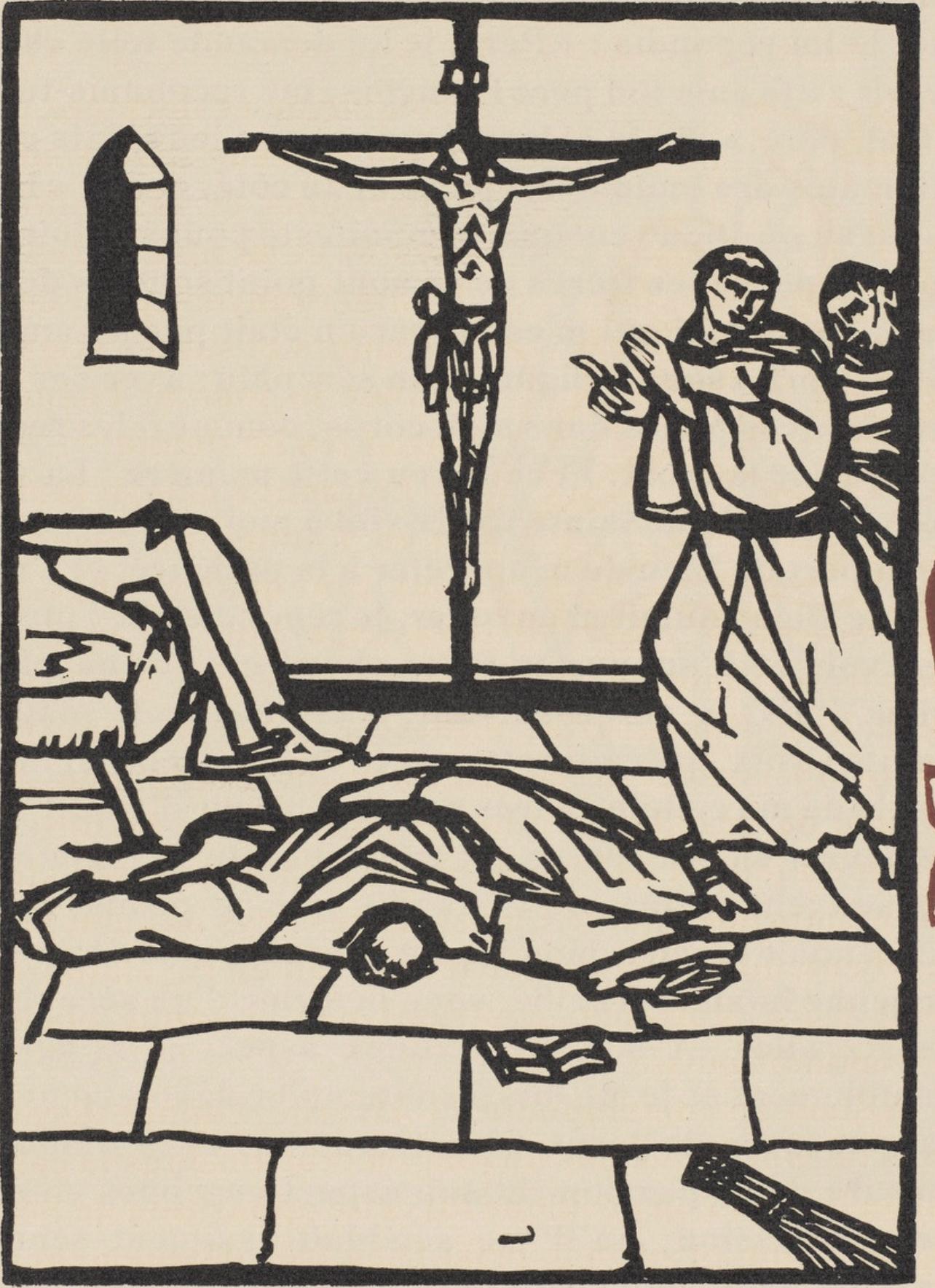 Composition (Morane, N° 100), Les Petites Fleurs de St. Françoise, Émile Bernard - Print by Emile Bernard