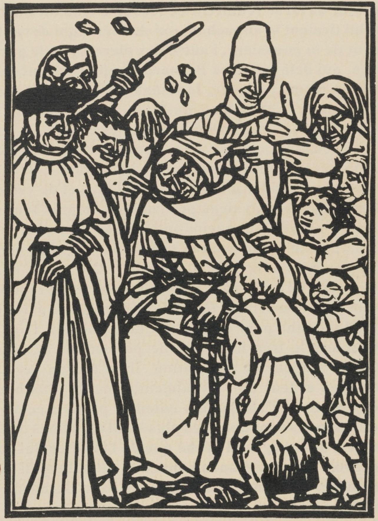 Composition (Morane, n° 100), Les Petites Fleurs de St. Françoise, Émile Bernard - Print de Emile Bernard