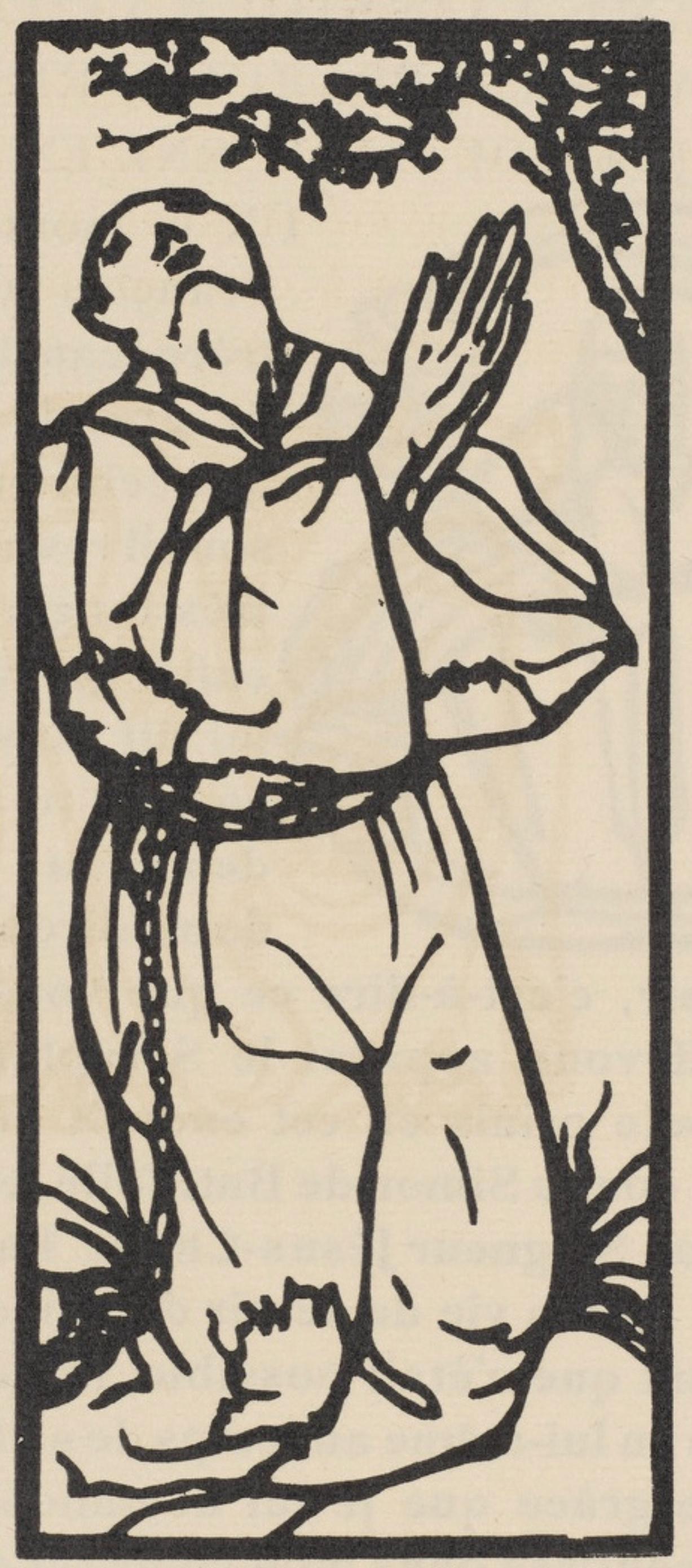 Composition (Morane, N° 100), Les Petites Fleurs de St. Françoise, Émile Bernard - Print by Emile Bernard