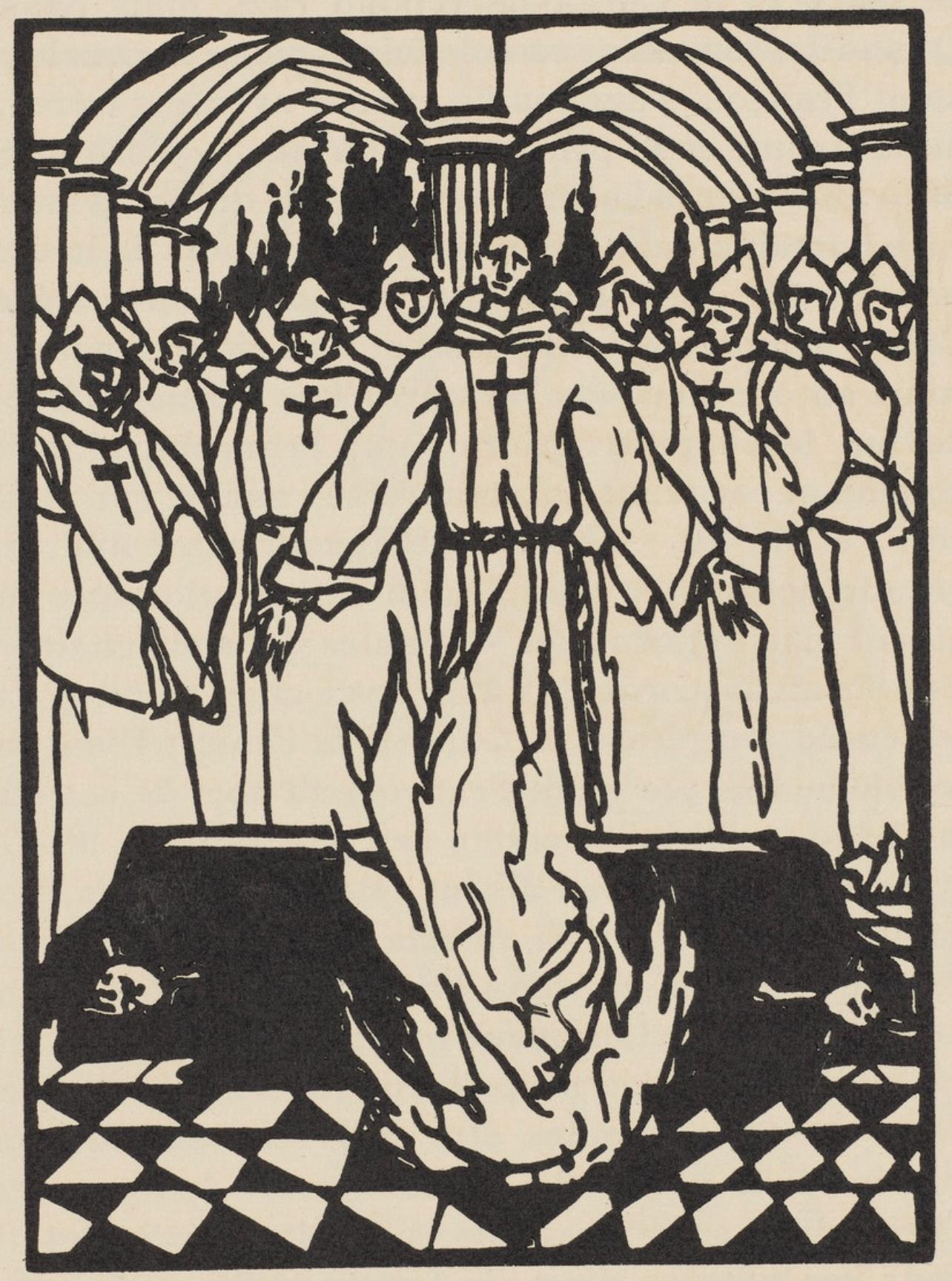Composition (Morane, N° 100), Les Petites Fleurs de St. Françoise, Émile Bernard - Print by Emile Bernard