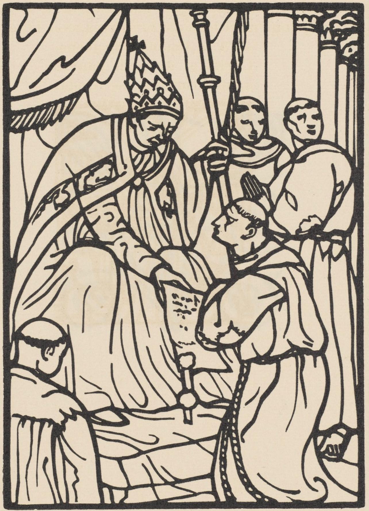 Composition (Morane, N° 100), Les Petites Fleurs de St. Françoise, Émile Bernard - Print by Emile Bernard