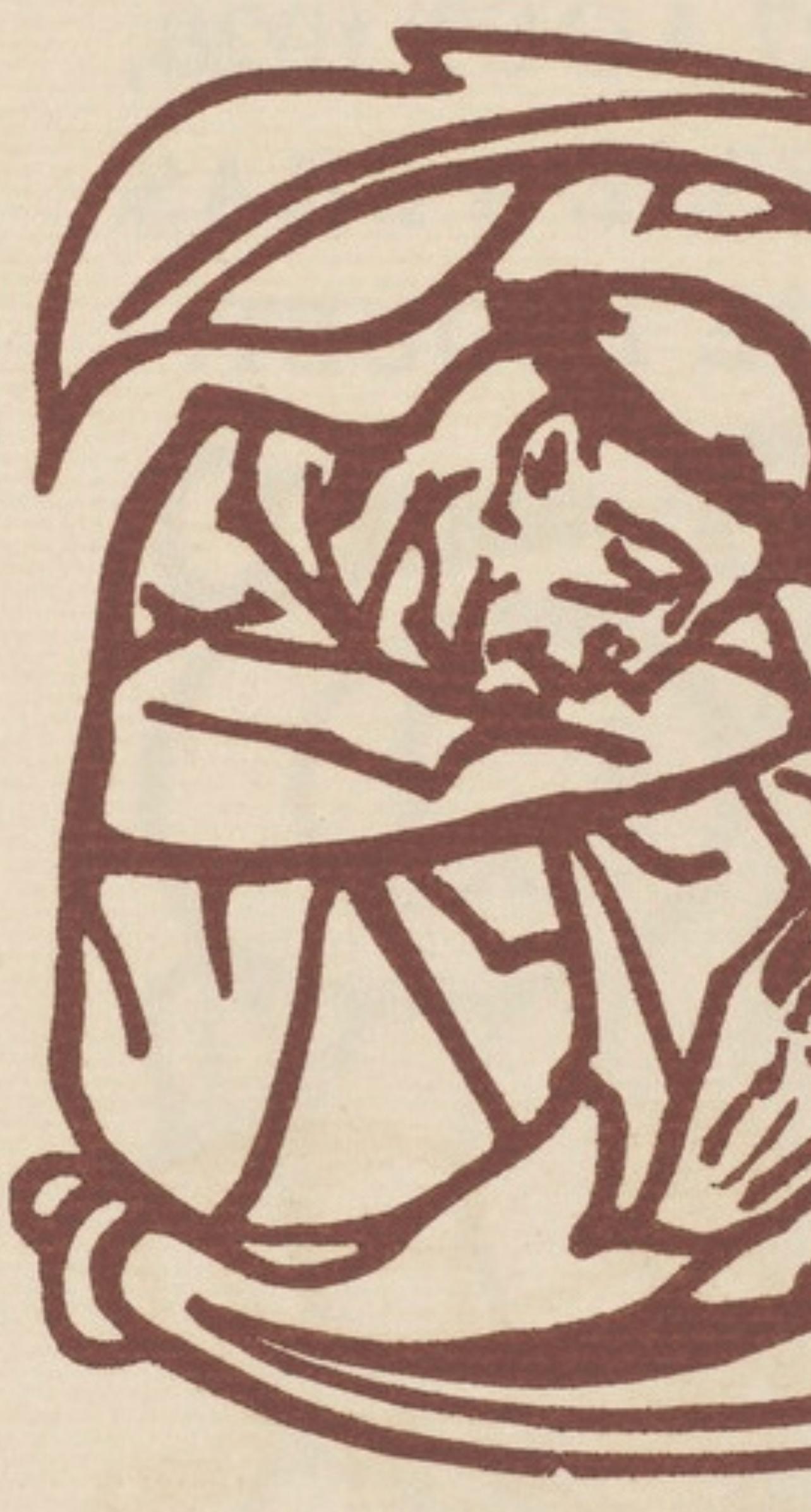Composition (Morane, N° 100), Les Petites Fleurs de St. Françoise, Émile Bernard - Print by Emile Bernard