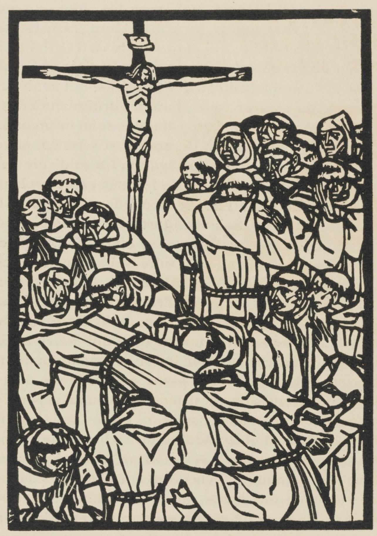 Composition (Morane, N° 100), Les Petites Fleurs de St. Françoise, Émile Bernard - Print by Emile Bernard