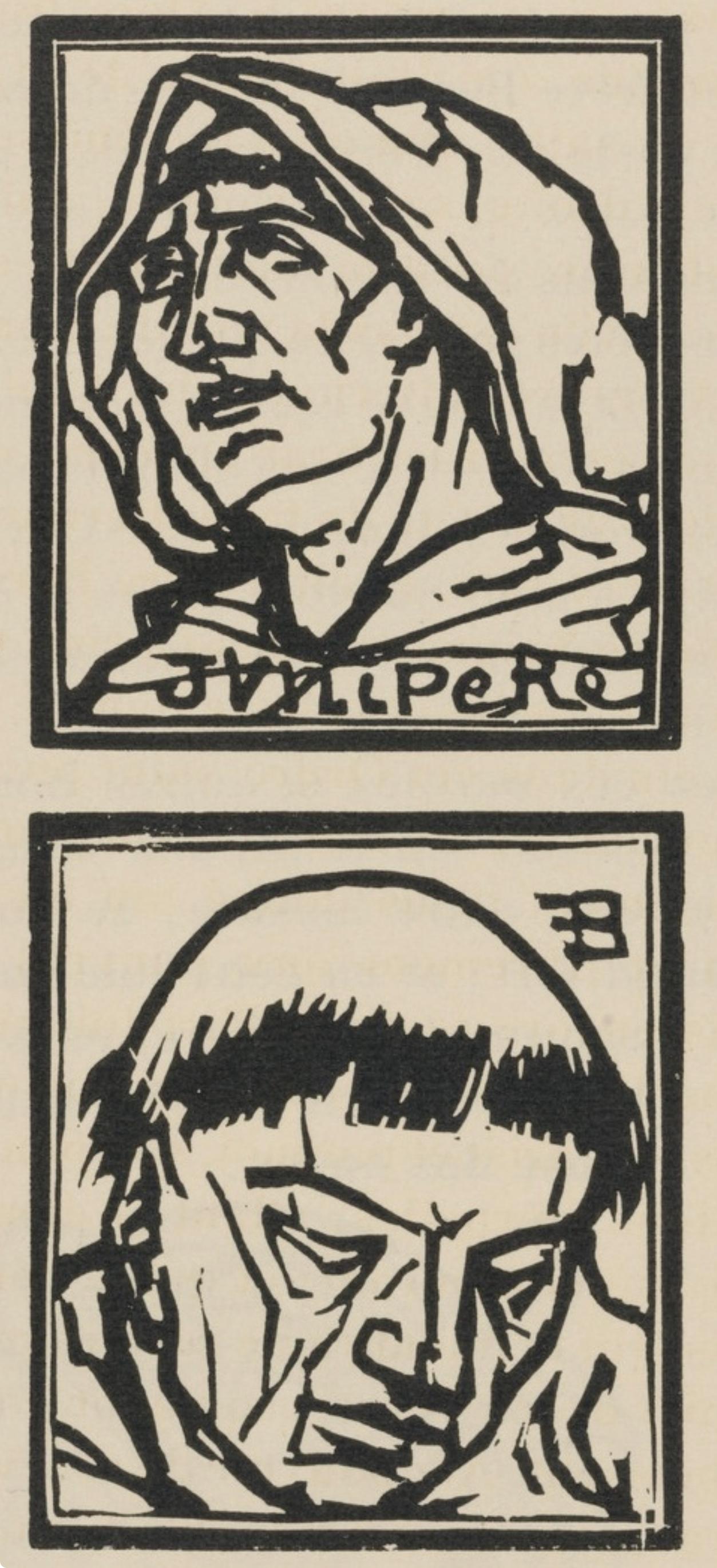 Composition (Morane, N° 100), Les Petites Fleurs de St. Françoise, Émile Bernard - Print by Emile Bernard