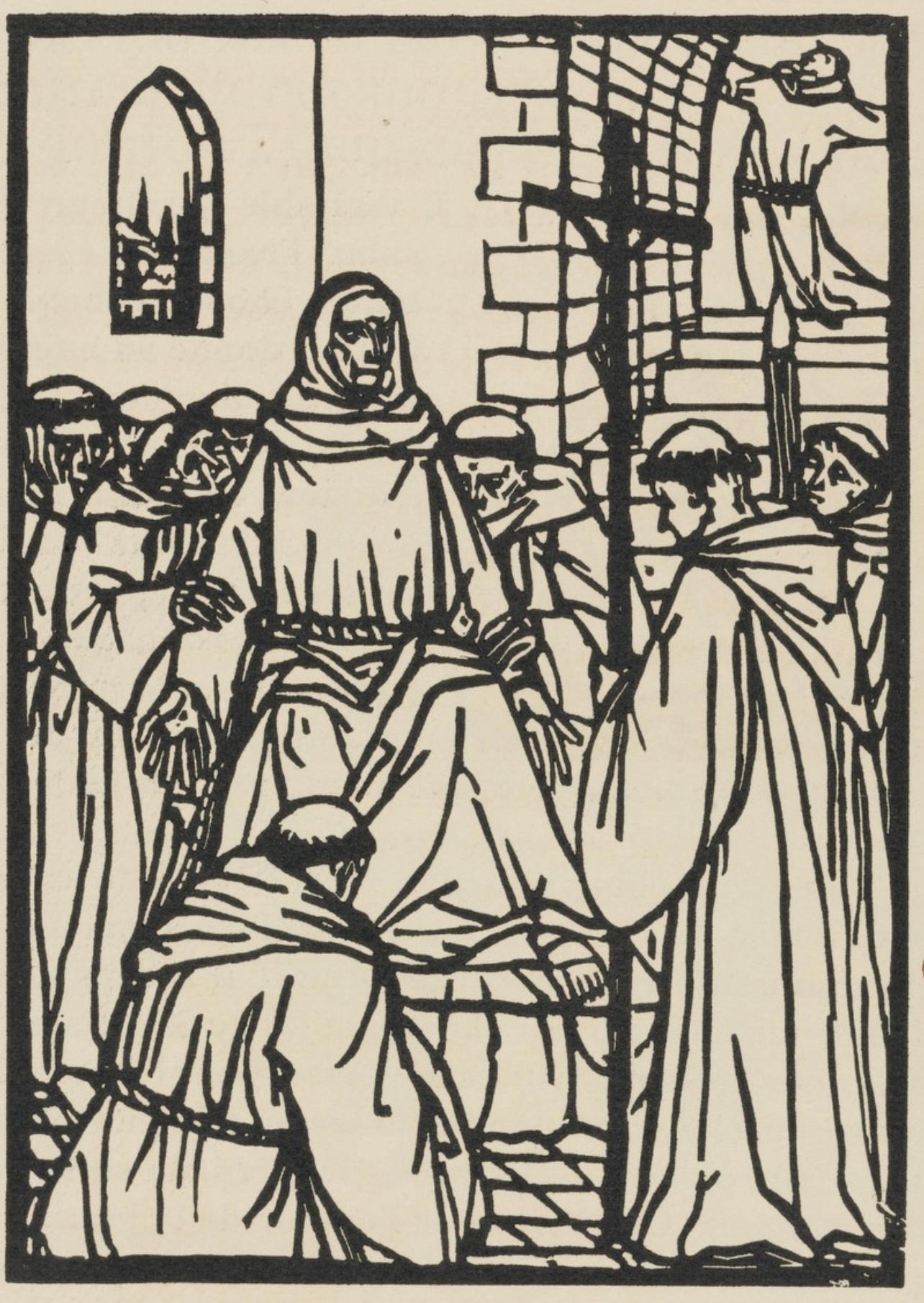 Composizione (Morane, N° 100), Les Petites Fleurs de St. Françoise, Émile Bernard - Print di Emile Bernard