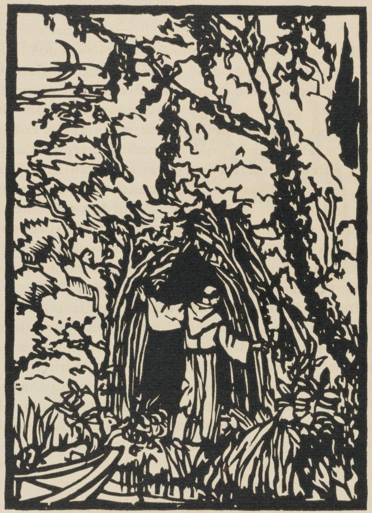 Composition (Morane, N° 100), Les Petites Fleurs de St. Françoise, Émile Bernard - Print by Emile Bernard