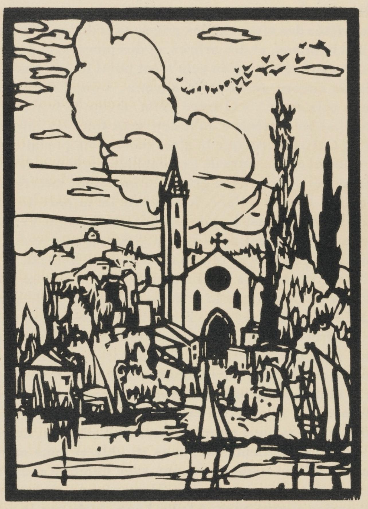 Composition (Morane, N° 100), Les Petites Fleurs de St. Françoise, Émile Bernard - Print by Emile Bernard